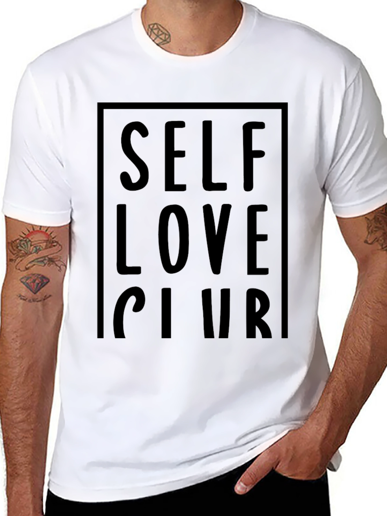 Self Love Club Graphic T-Shirt - Black