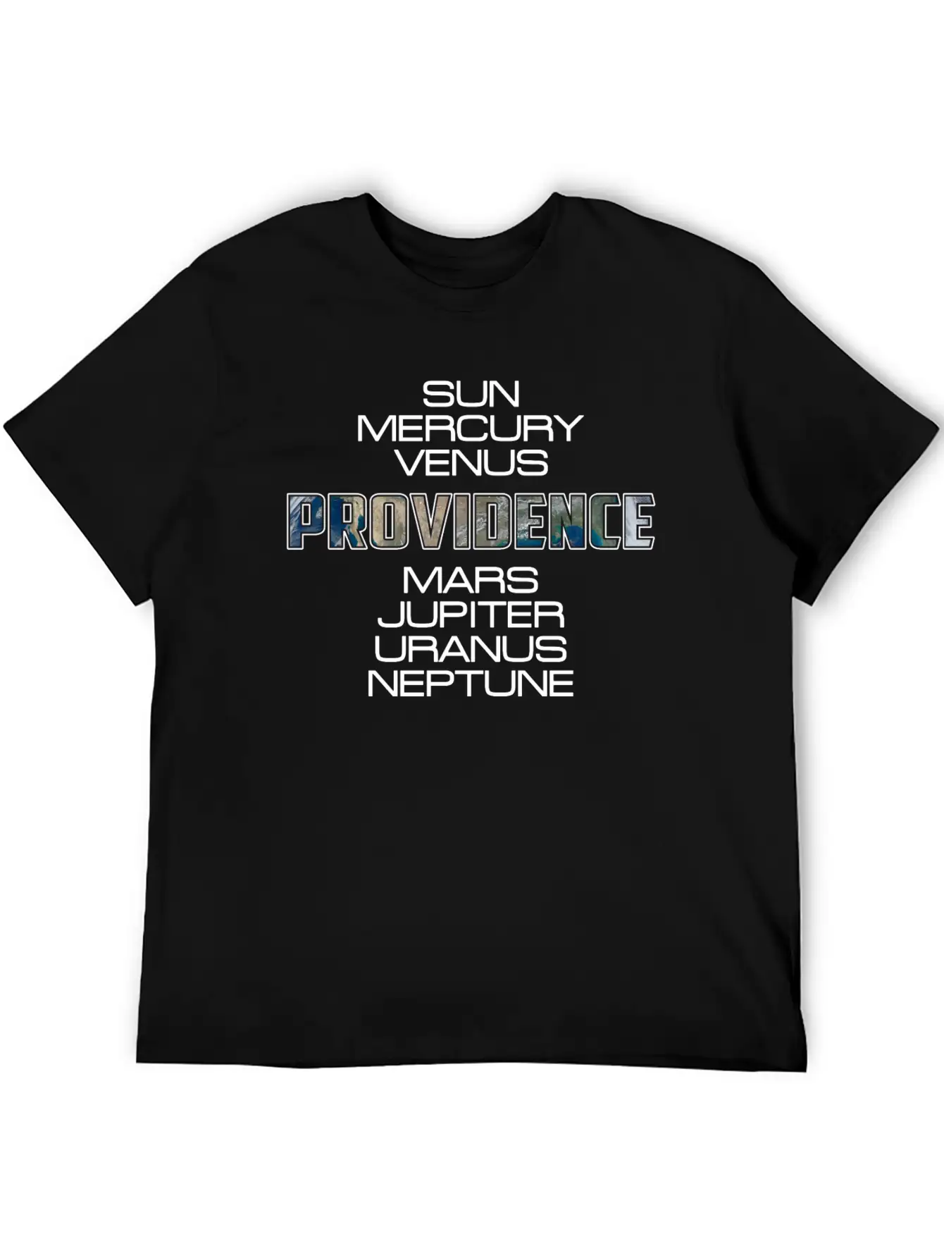 Solar System Planet Earth Providence Gift Unisex Casual T-Shirt – Clean Design For Daily Comfort