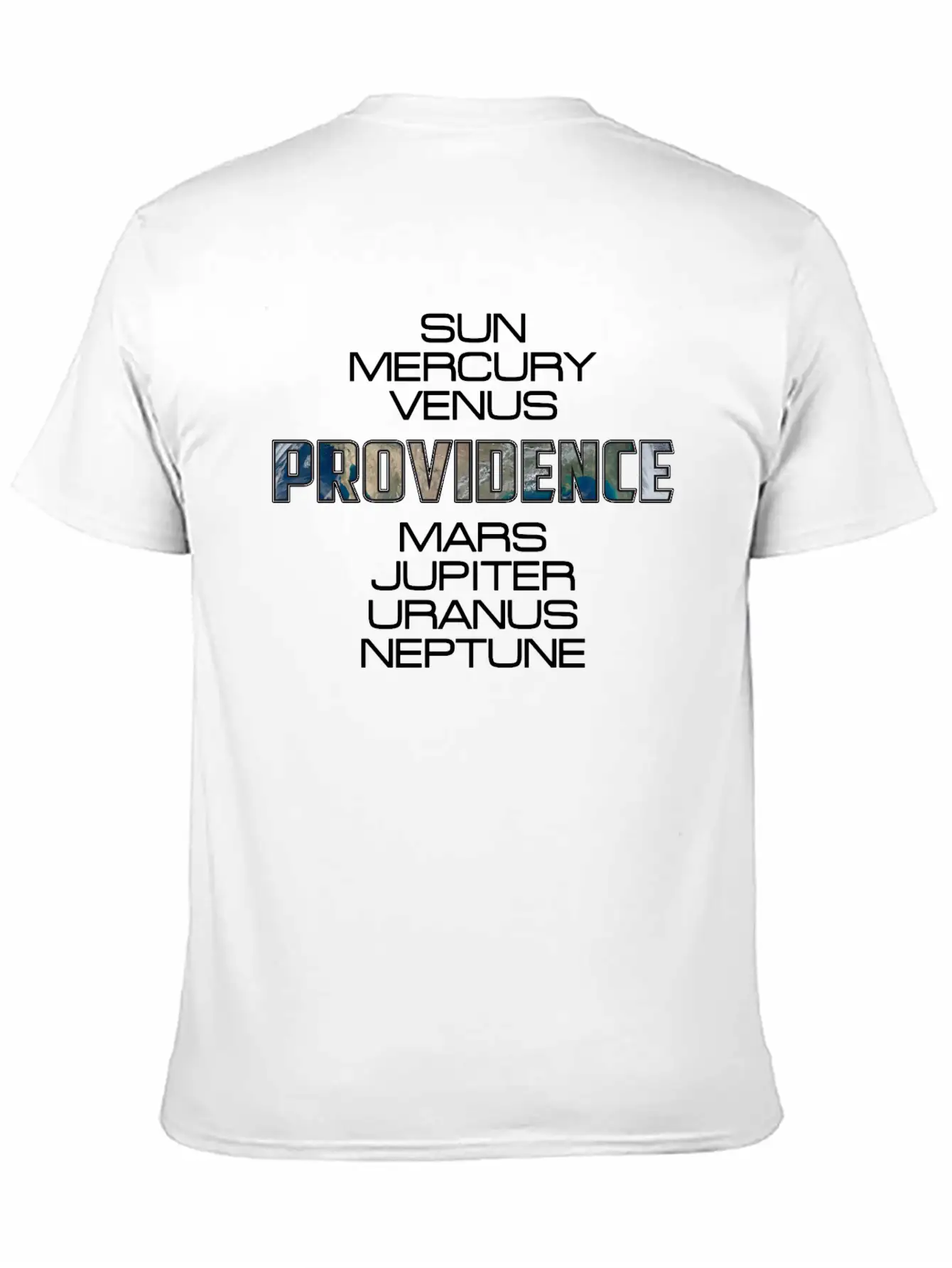 Solar System Planet Earth Providence Gift Unisex Casual T-Shirt – Clean Design For Daily Comfort