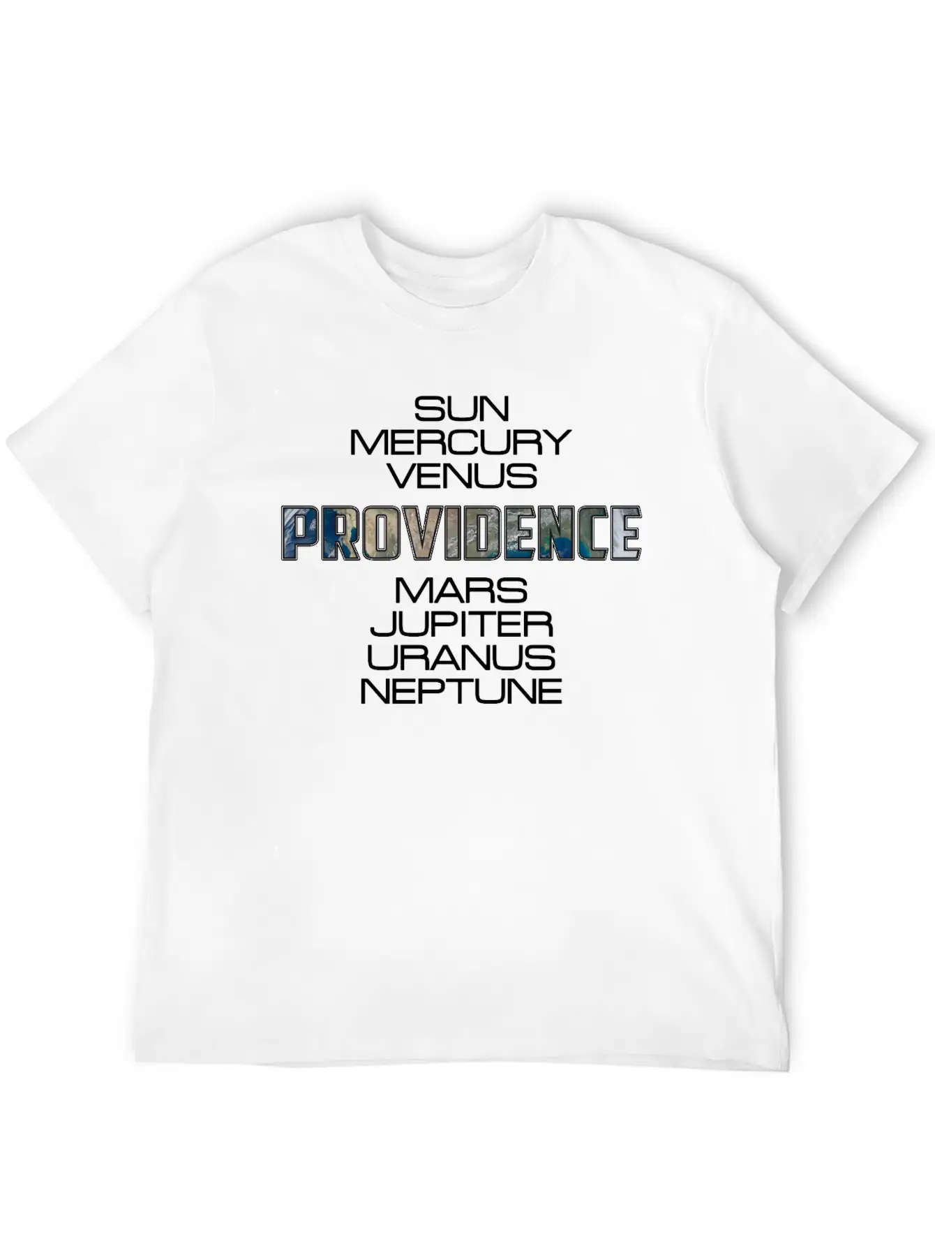 Solar System Planet Earth Providence Gift Unisex Casual T-Shirt – Clean Design For Daily Comfort