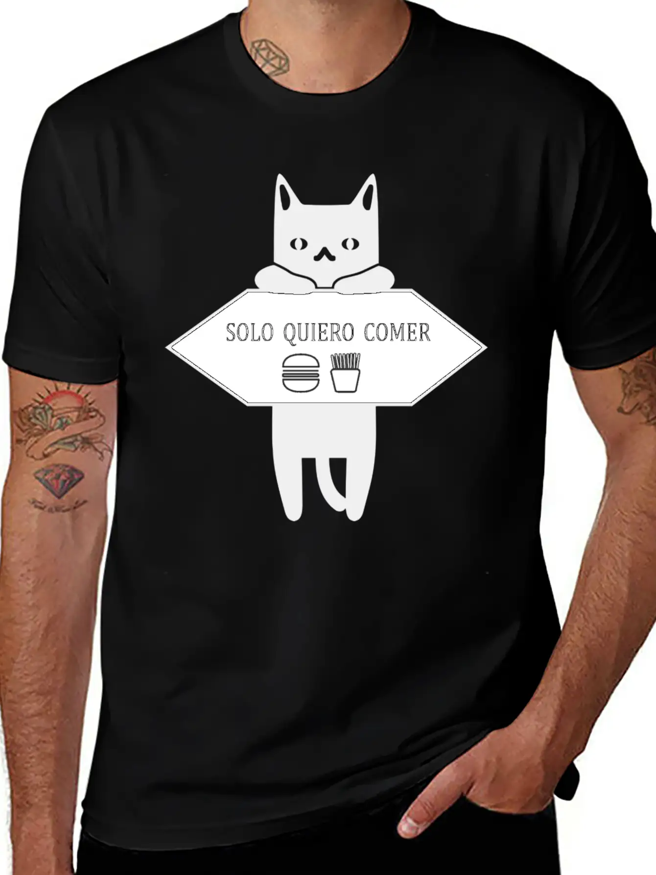 Solo Quiero Comer Unisex Casual T-Shirt – Clean Design For Daily Comfort