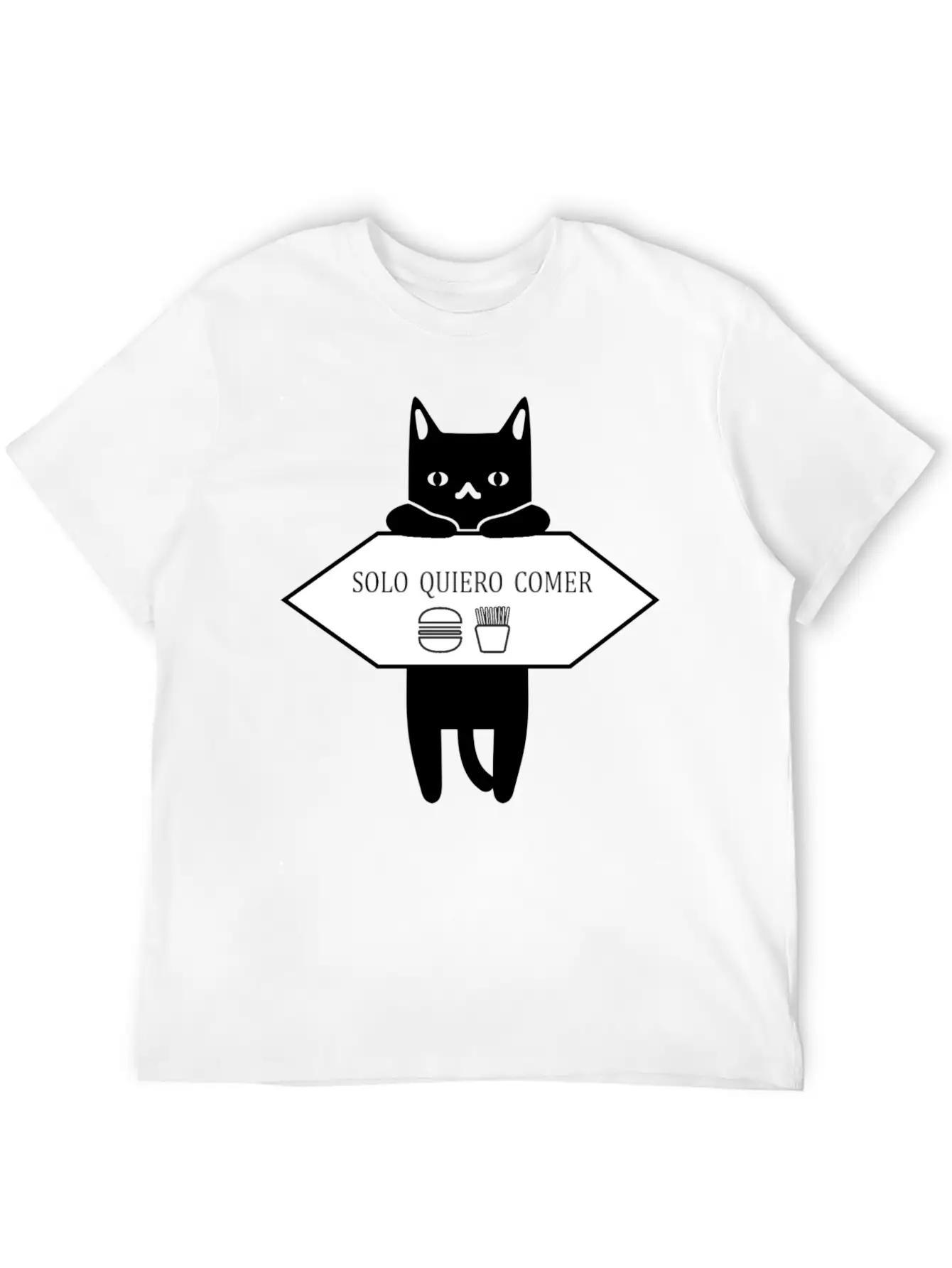 Solo Quiero Comer Unisex Casual T-Shirt – Clean Design For Daily Comfort