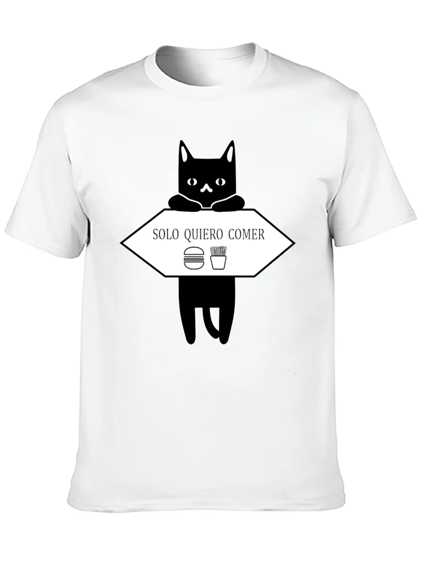 Solo Quiero Comer Unisex Casual T-Shirt – Clean Design For Daily Comfort