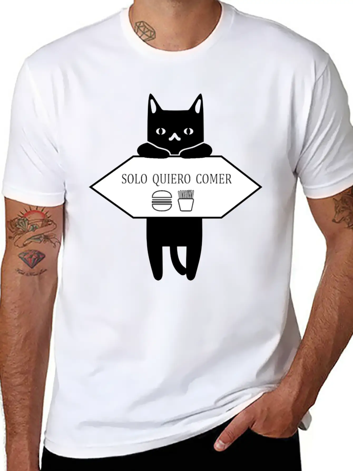 Solo Quiero Comer Unisex Casual T-Shirt – Clean Design For Daily Comfort