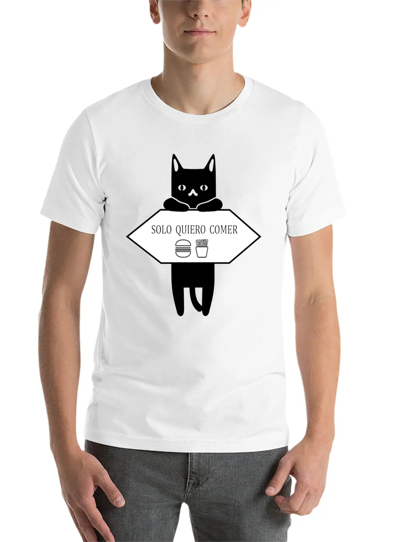 Solo Quiero Comer Unisex Casual T-Shirt – Clean Design For Daily Comfort