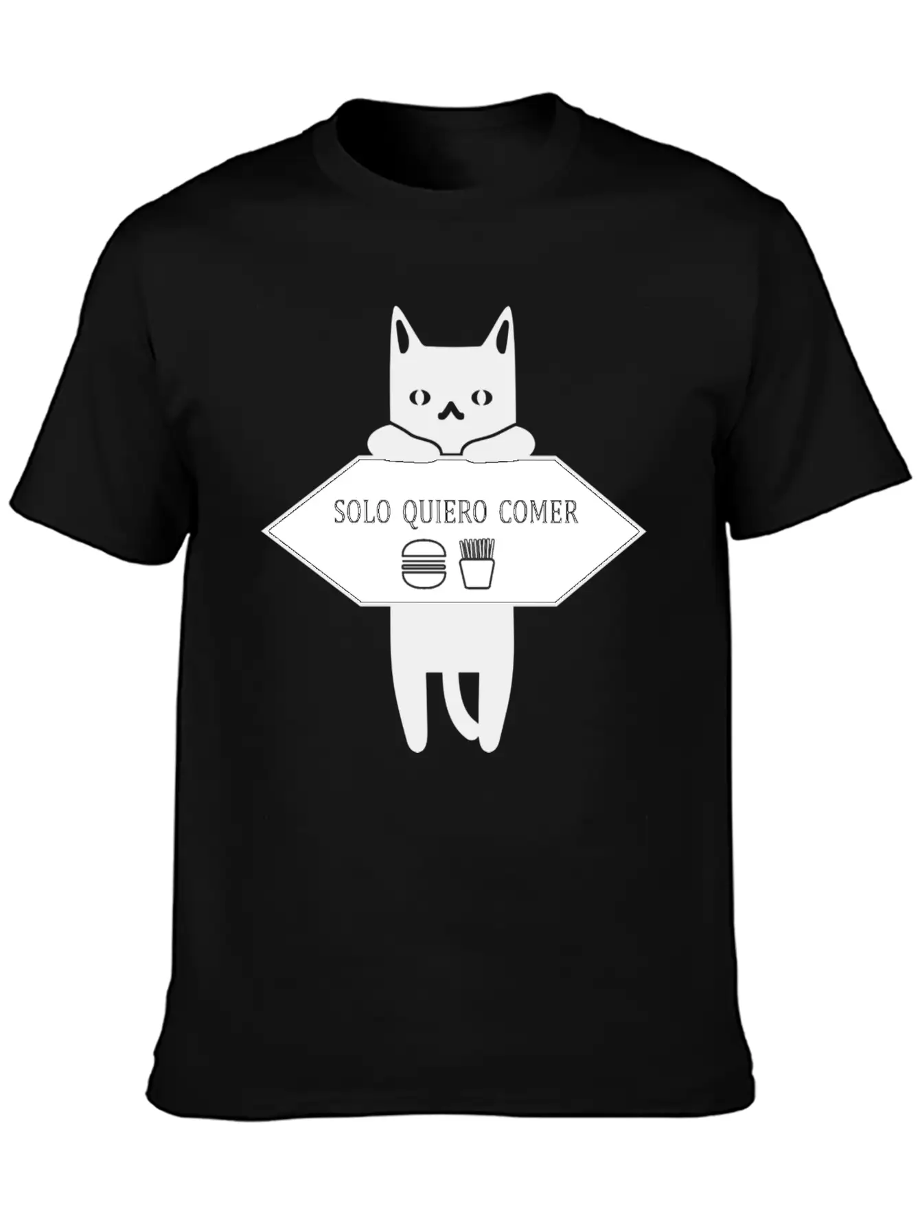 Solo Quiero Comer Unisex Casual T-Shirt – Clean Design For Daily Comfort