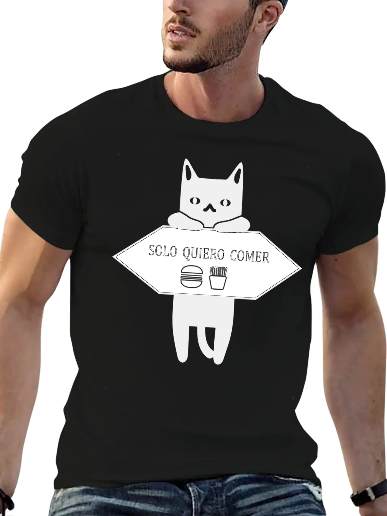 Solo Quiero Comer Unisex Casual T-Shirt – Clean Design For Daily Comfort