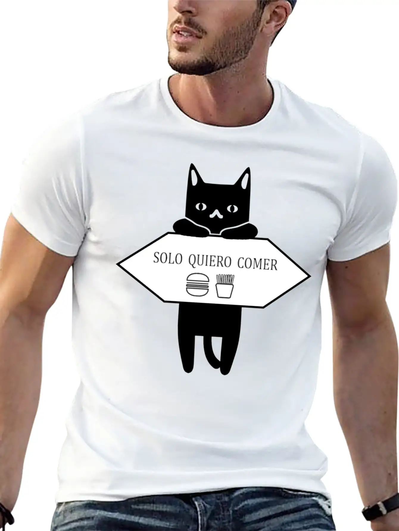 Solo Quiero Comer Unisex Casual T-Shirt – Clean Design For Daily Comfort