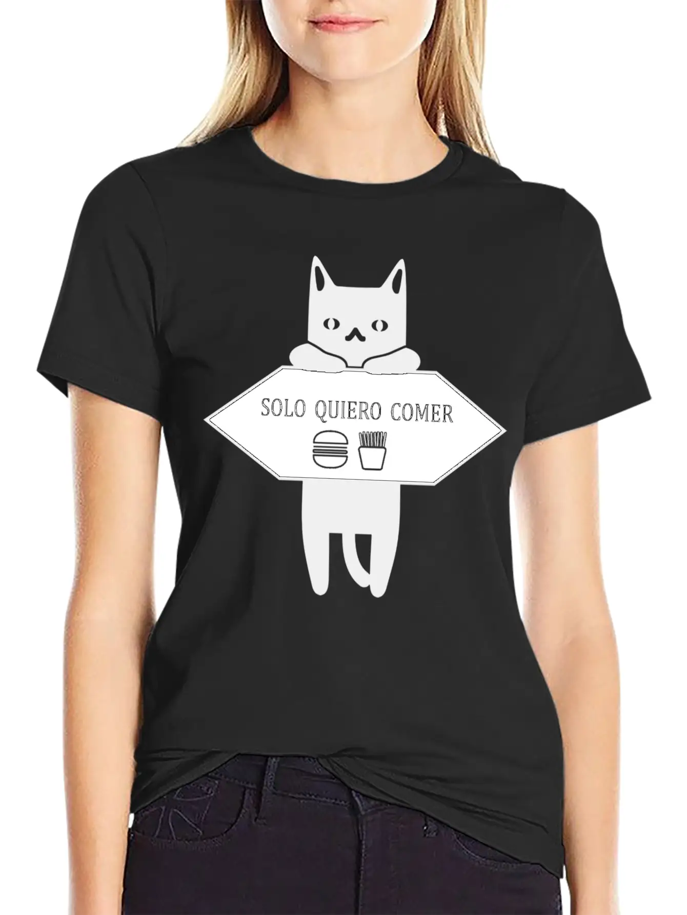 Solo Quiero Comer Unisex Casual T-Shirt – Clean Design For Daily Comfort