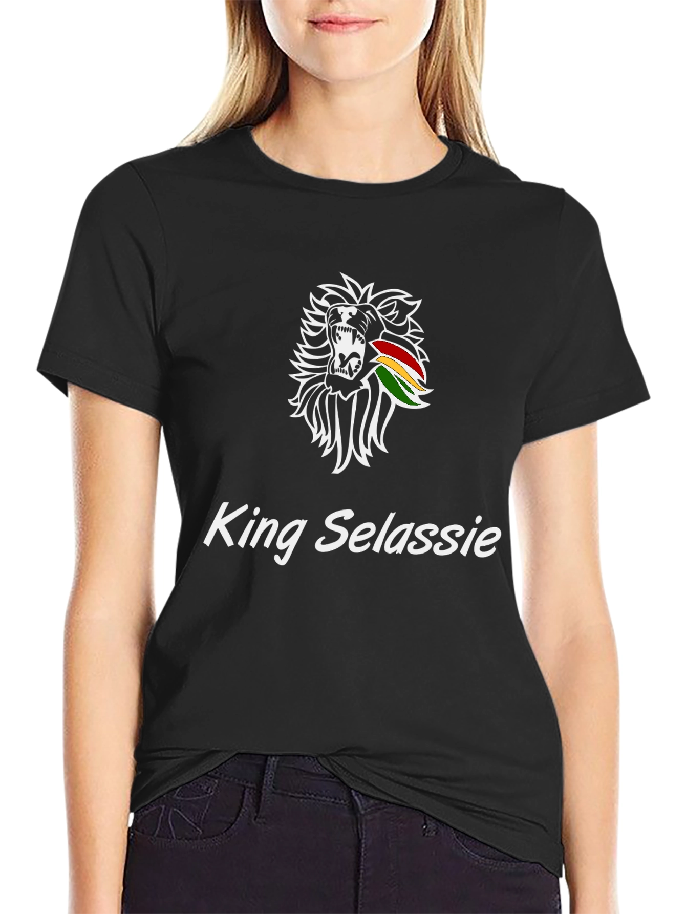 King Selassie Lion T-Shirt - Reggae Inspired