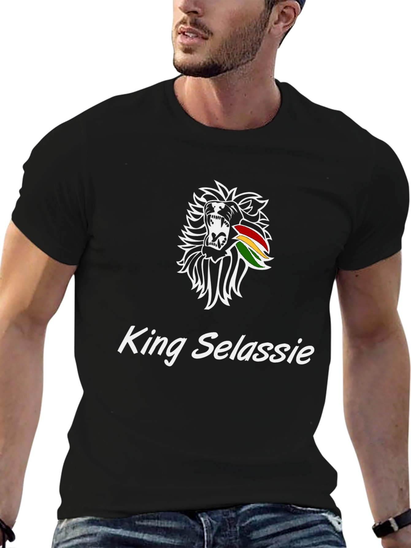 King Selassie Lion T-Shirt - Reggae Inspired