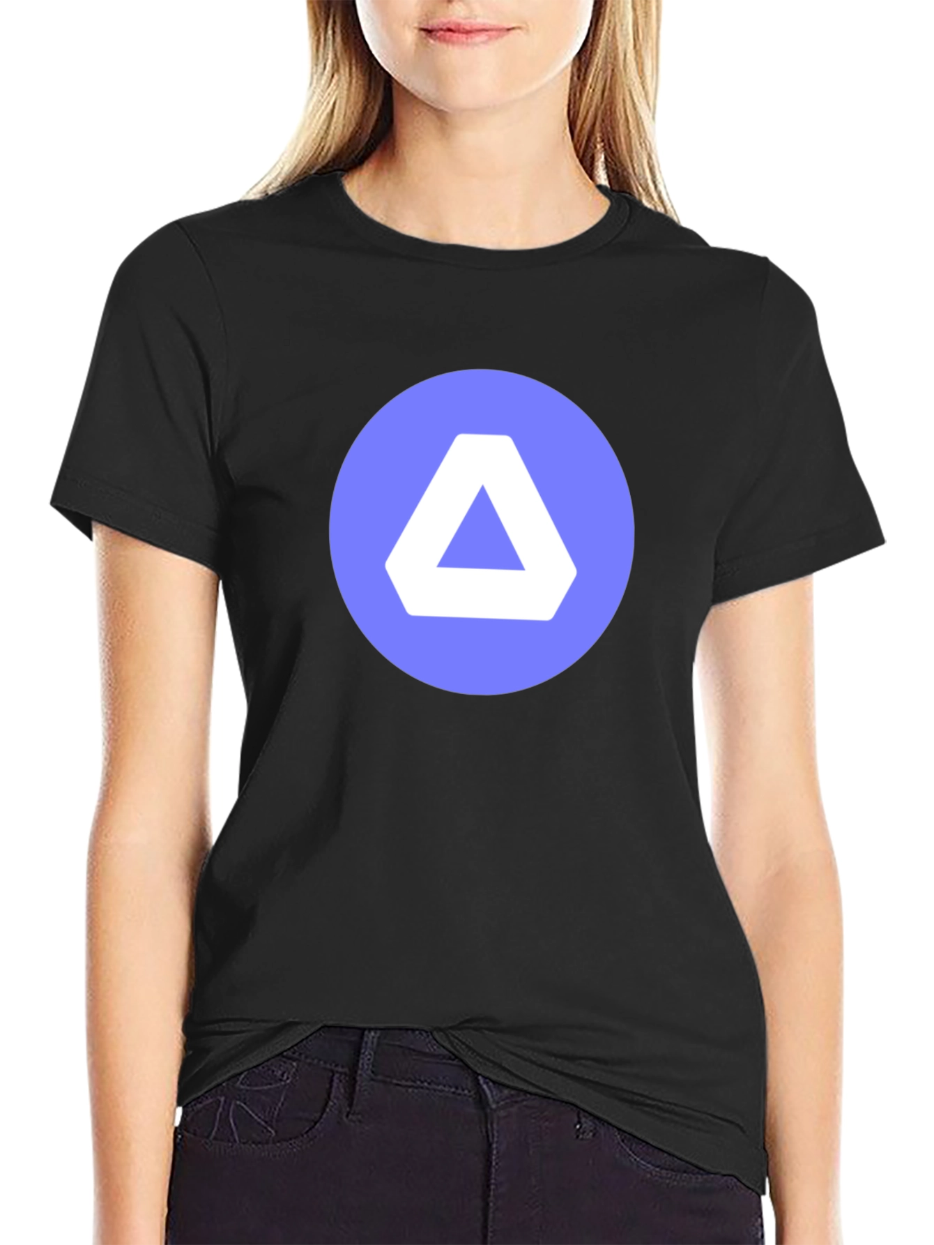 Minimalist Delta Logo Black T-Shirt
