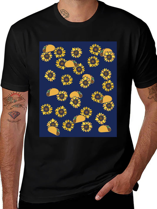 Sunflower Taco Print T-Shirt