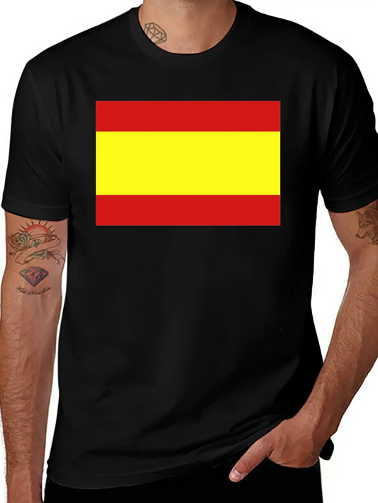 Spanish Flag Unisex Casual T-Shirt – Clean Design For Daily Comfort