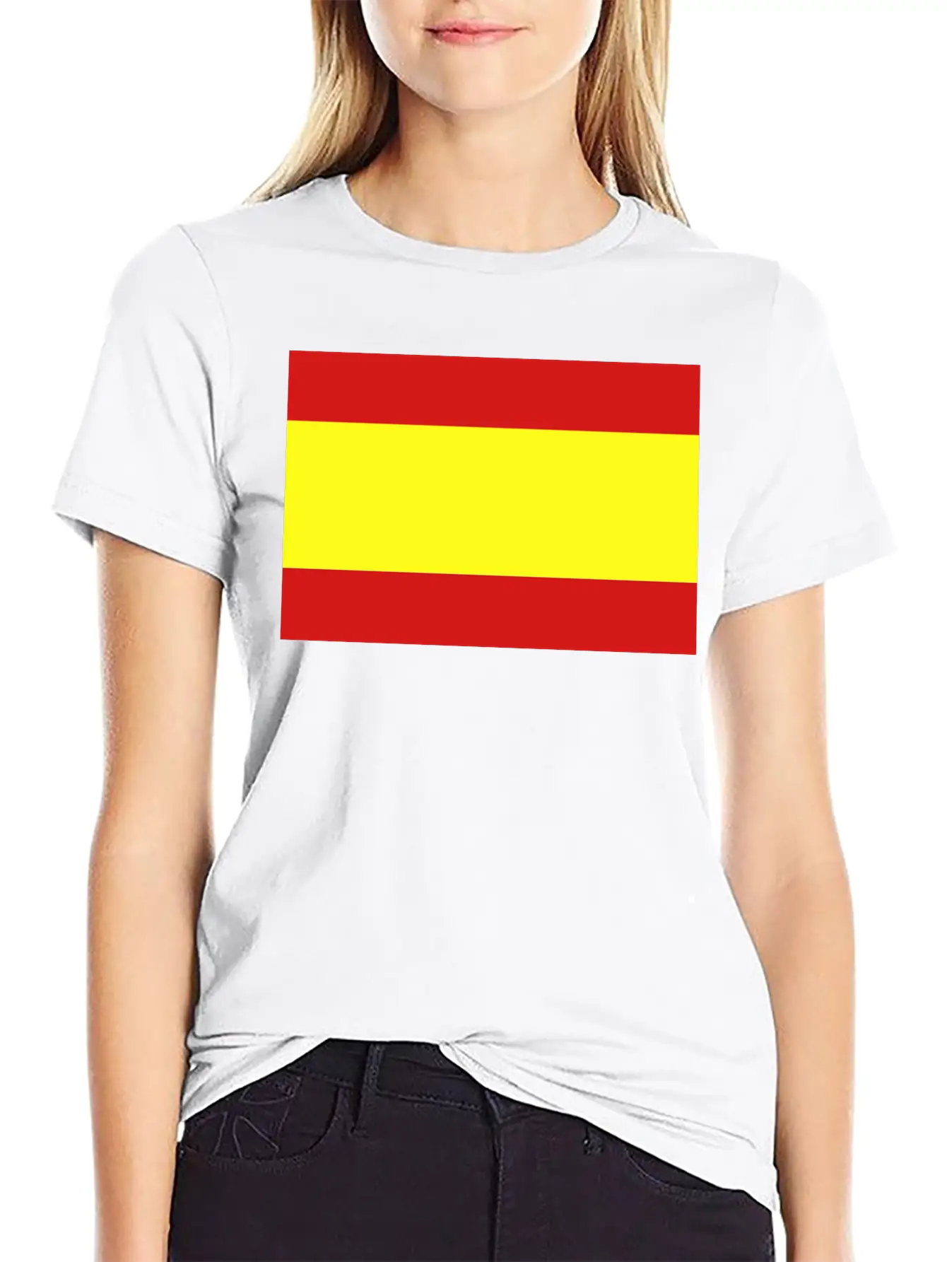 Spanish Flag Unisex Casual T-Shirt – Clean Design For Daily Comfort