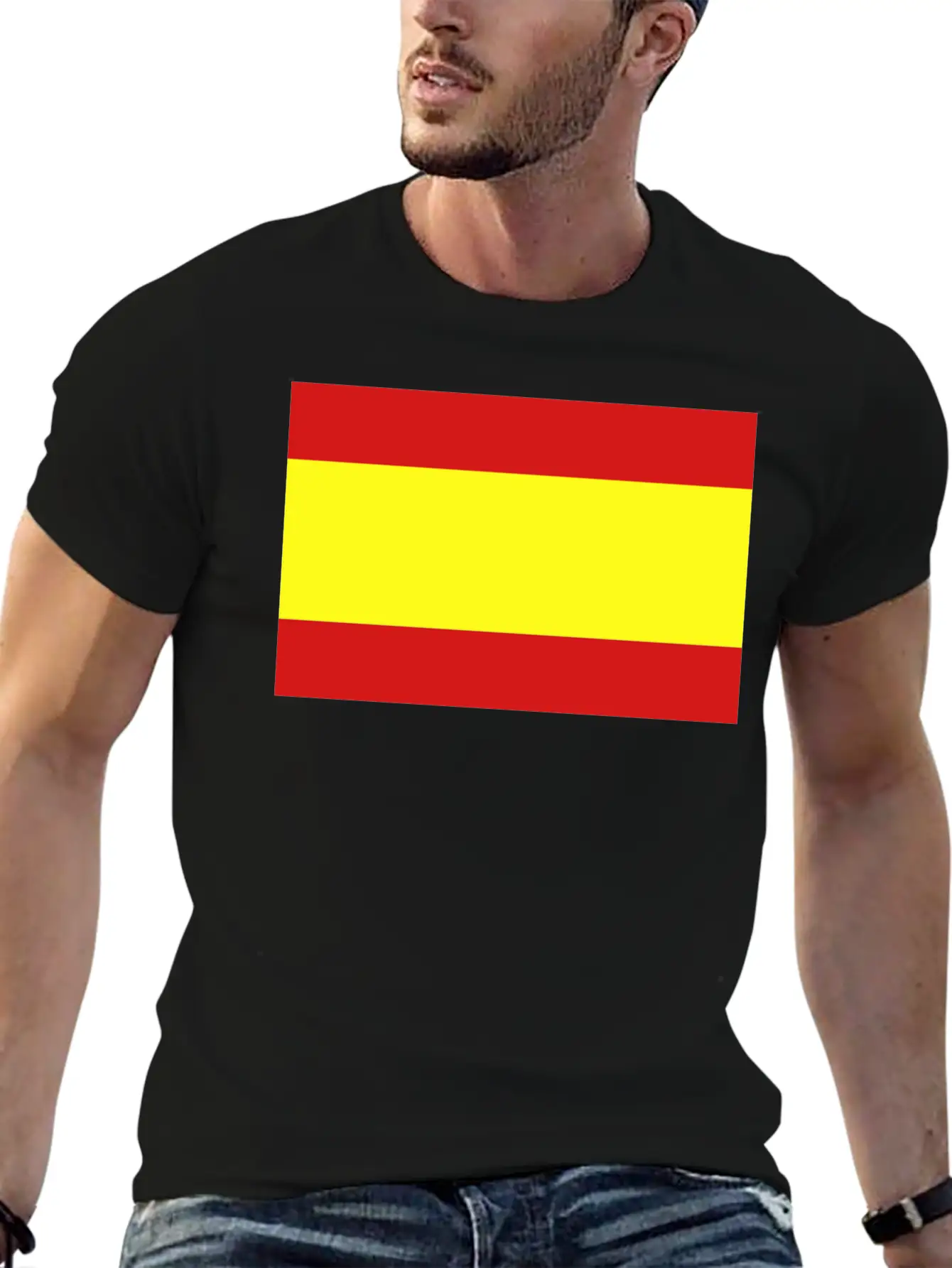 Spanish Flag Unisex Casual T-Shirt – Clean Design For Daily Comfort