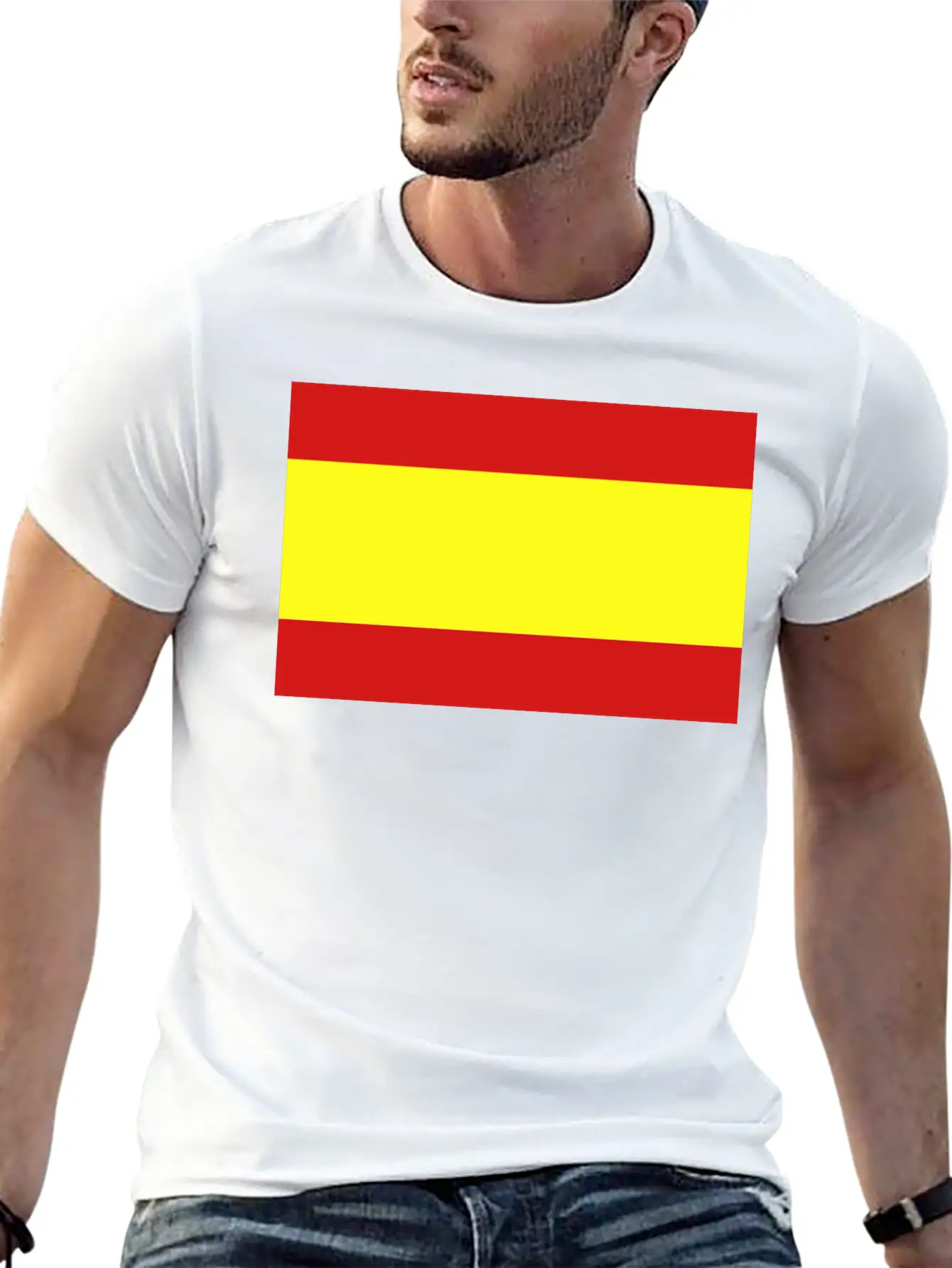 Spanish Flag Unisex Casual T-Shirt – Clean Design For Daily Comfort