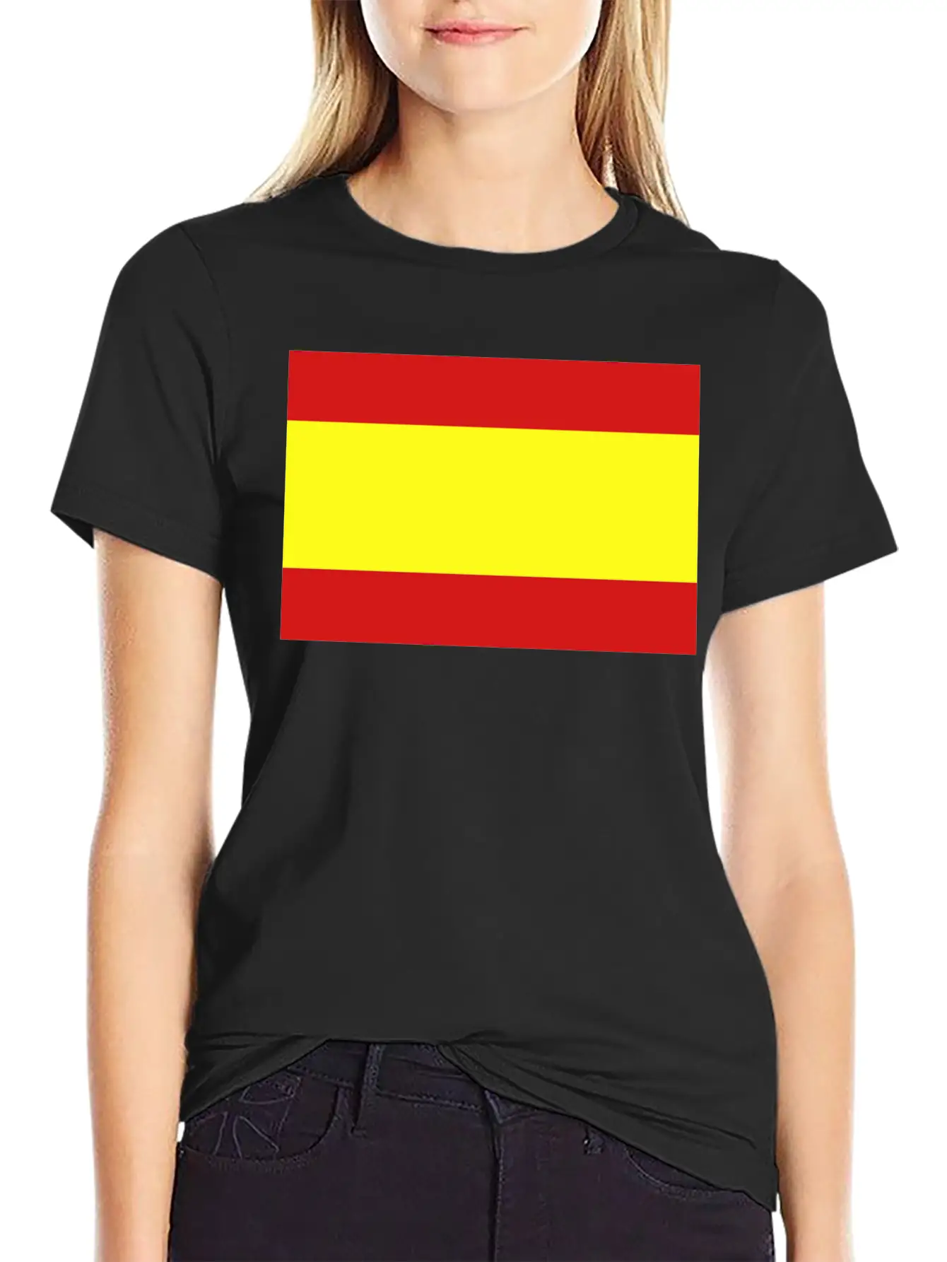 Spanish Flag Unisex Casual T-Shirt – Clean Design For Daily Comfort