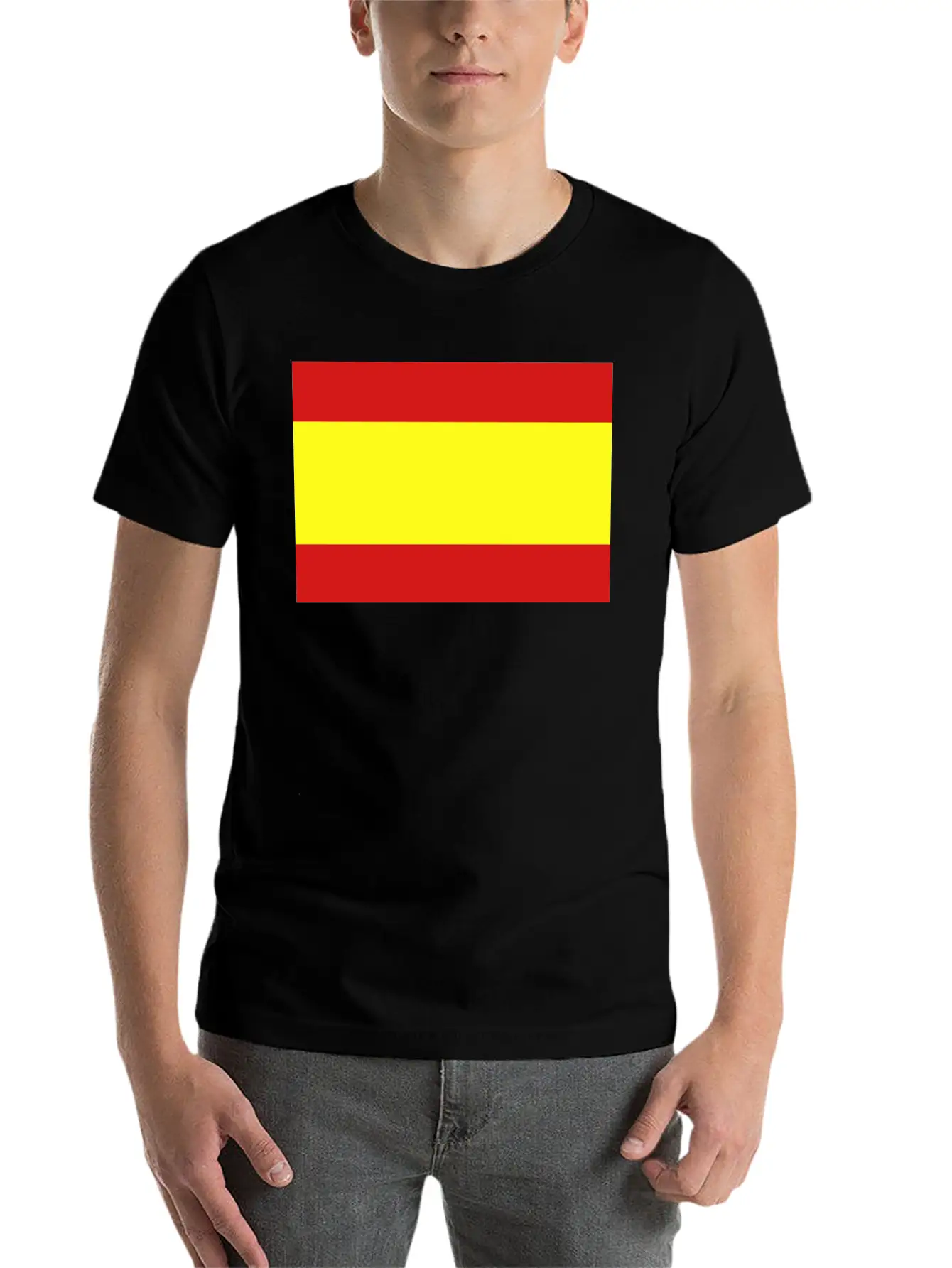 Spanish Flag Unisex Casual T-Shirt – Clean Design For Daily Comfort