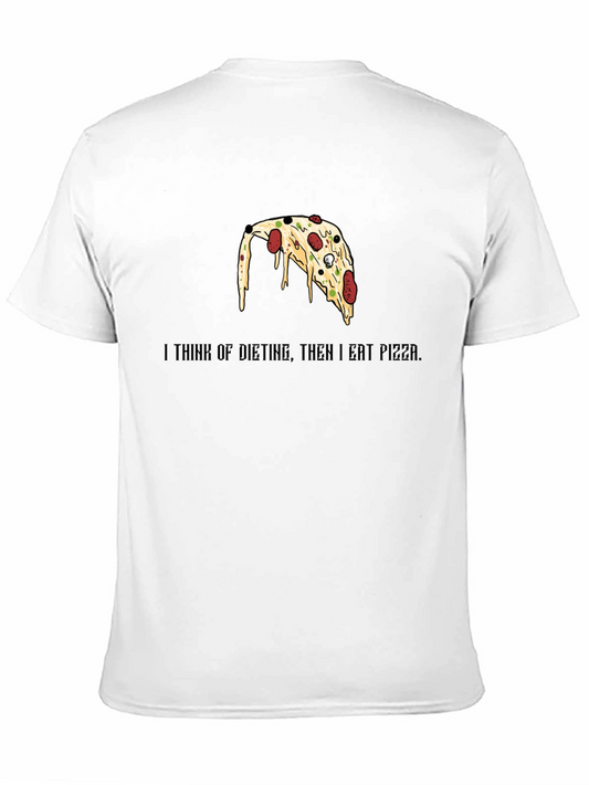 Pizza Lovers Black T-Shirt - Funny Diet Saying