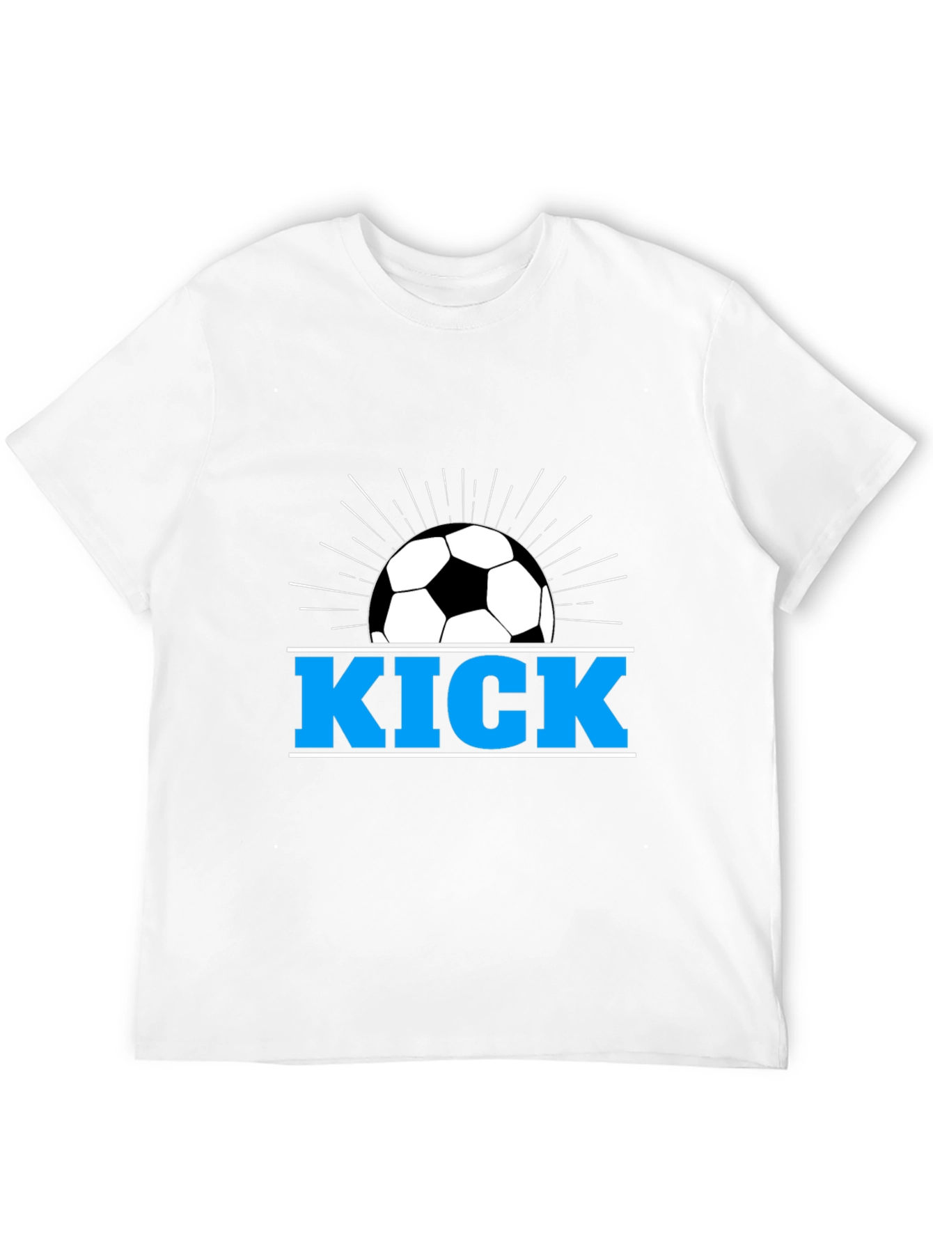 Soccer Kick Graphic T-Shirt - Black