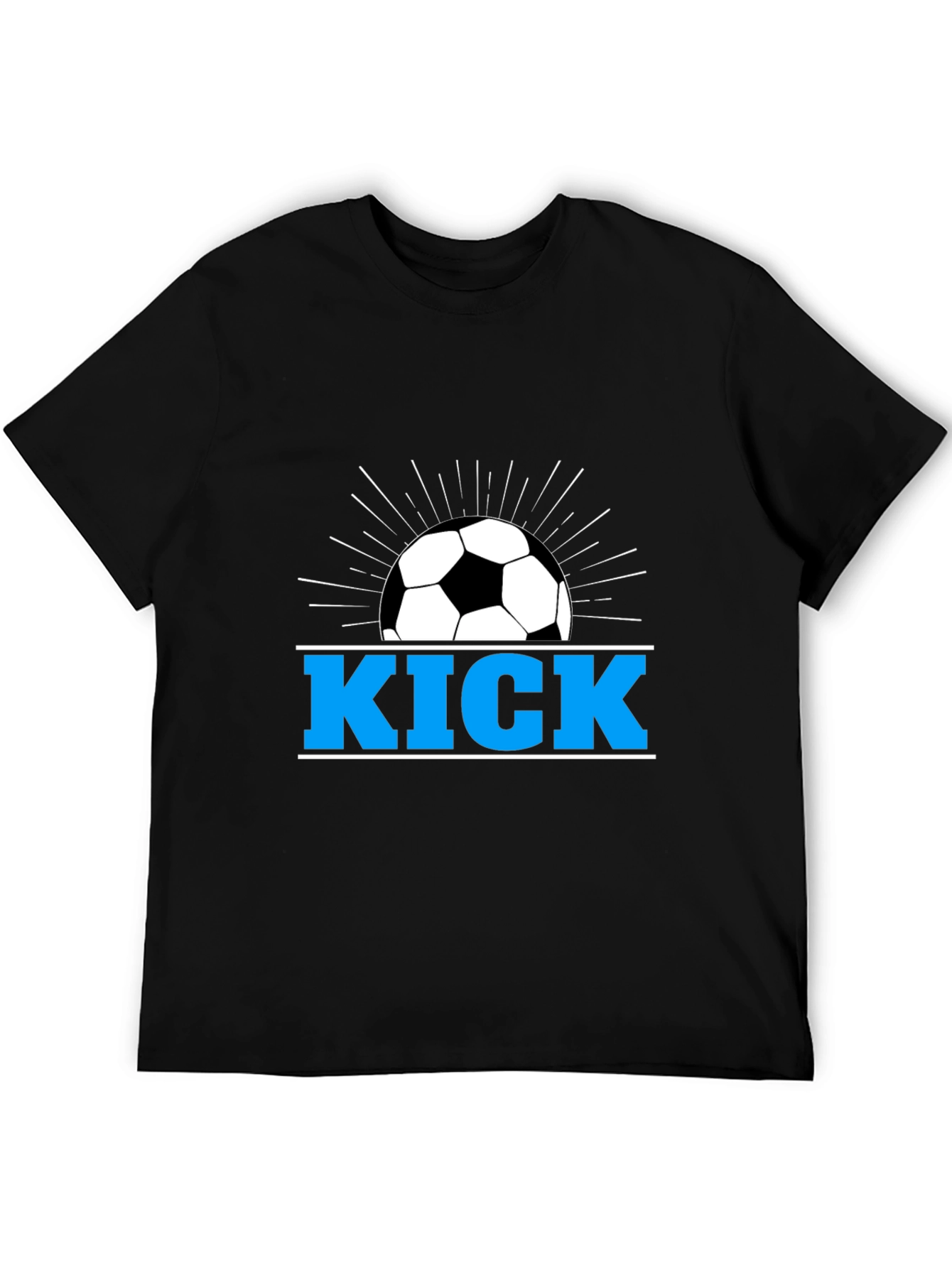 Soccer Kick Graphic T-Shirt - Black