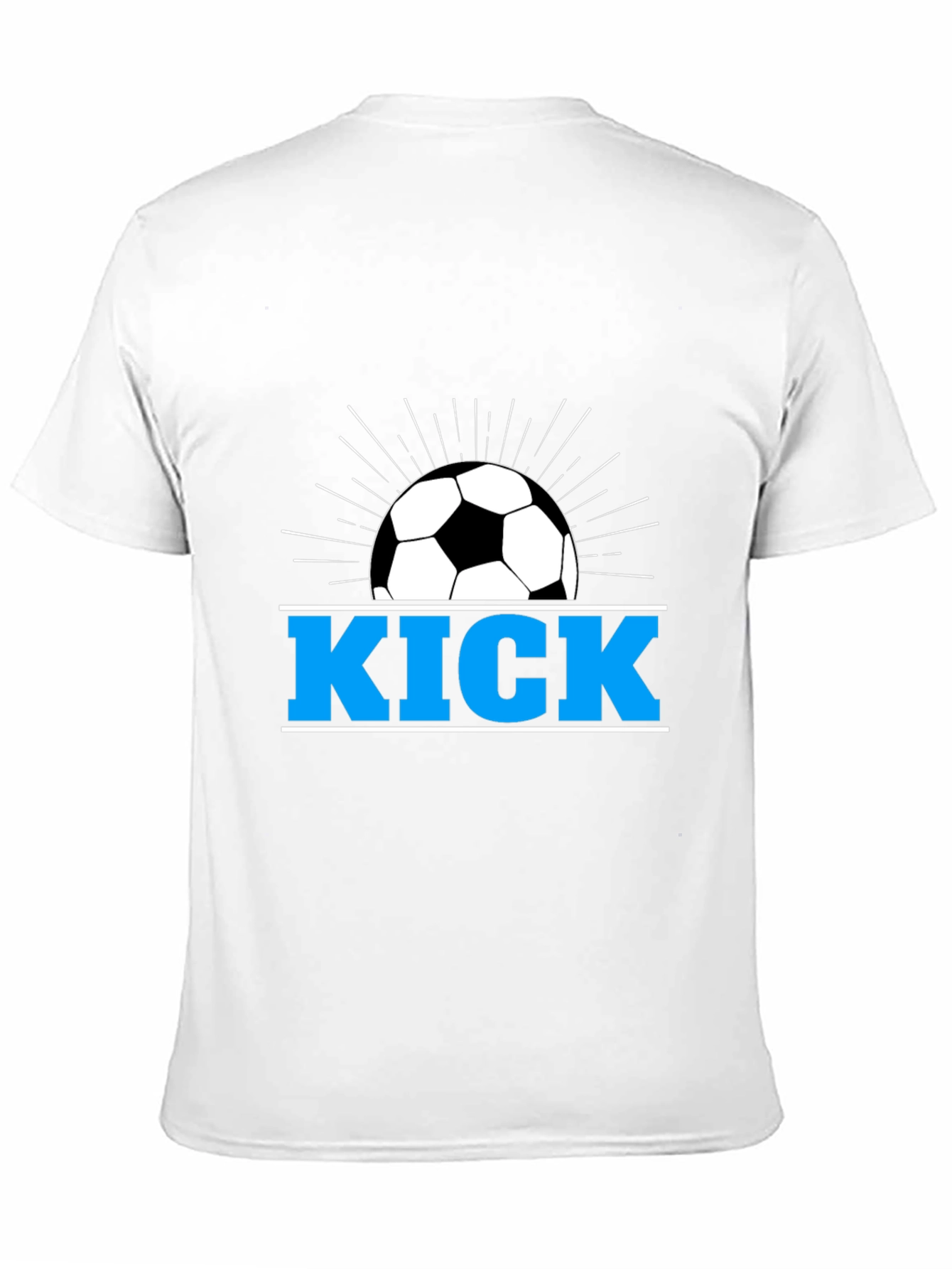 Soccer Kick Graphic T-Shirt - Black