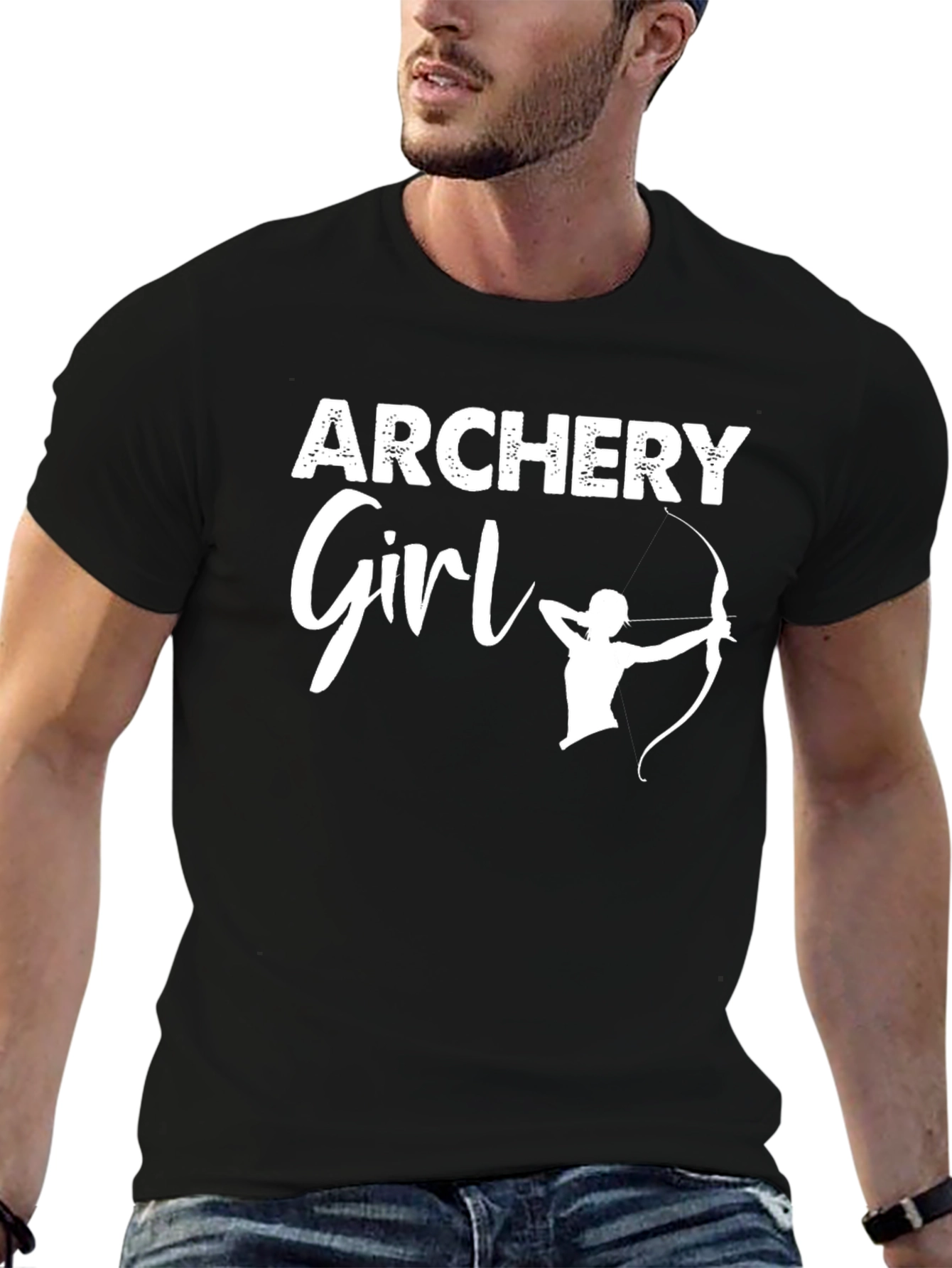 Archery Girl T-Shirt Bow and Arrow Design