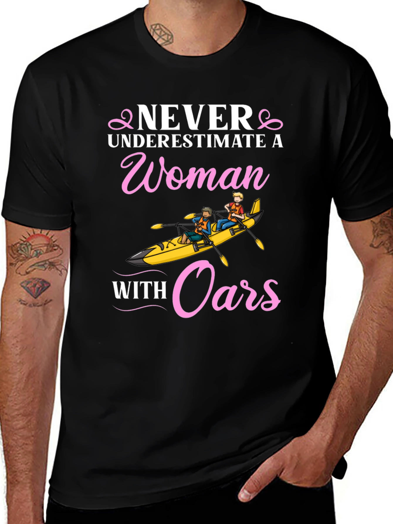 Never Underestimate A Woman With Oars T-Shirt