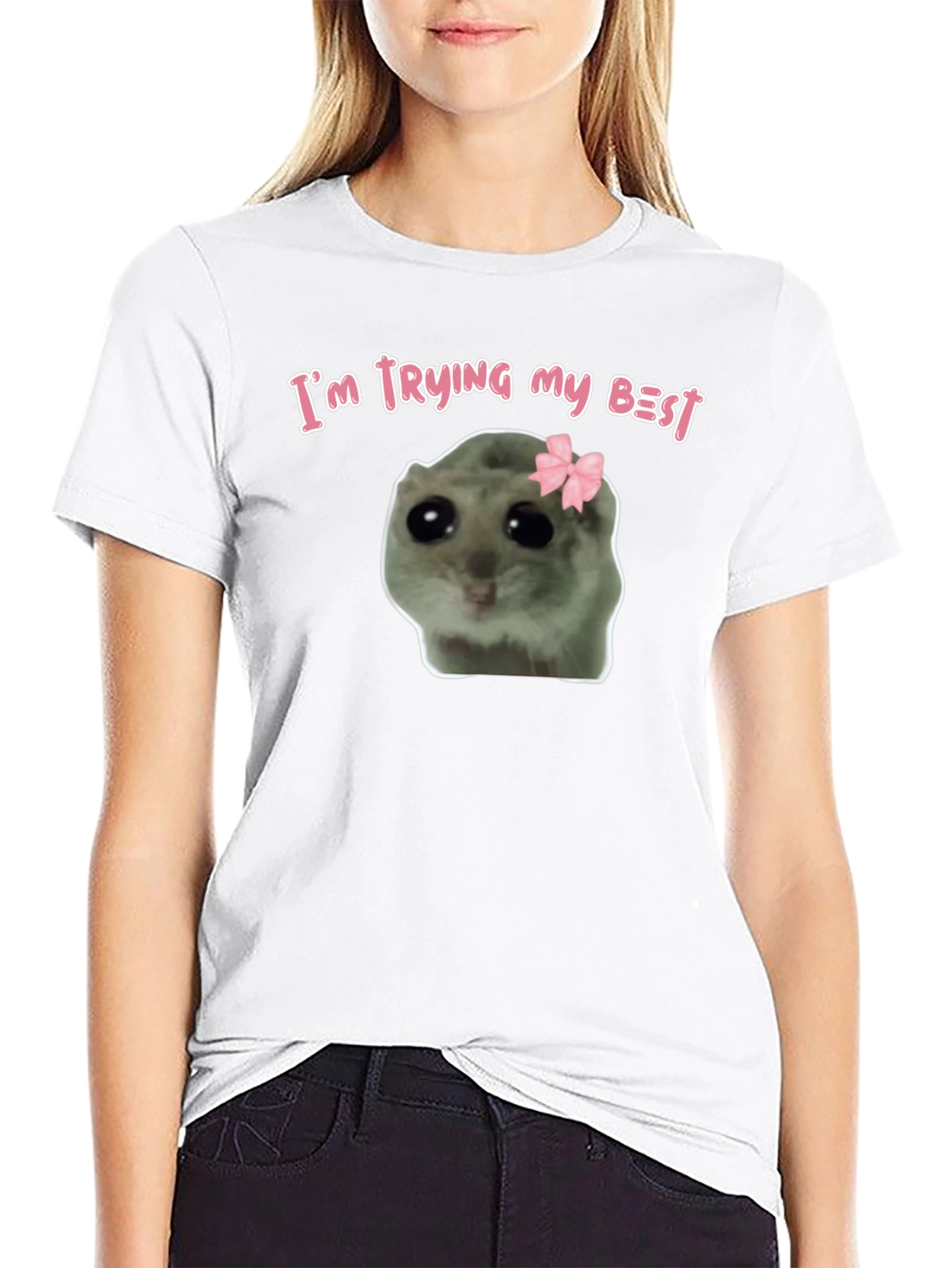 Im Trying My Best Cute Hamster T-Shirt