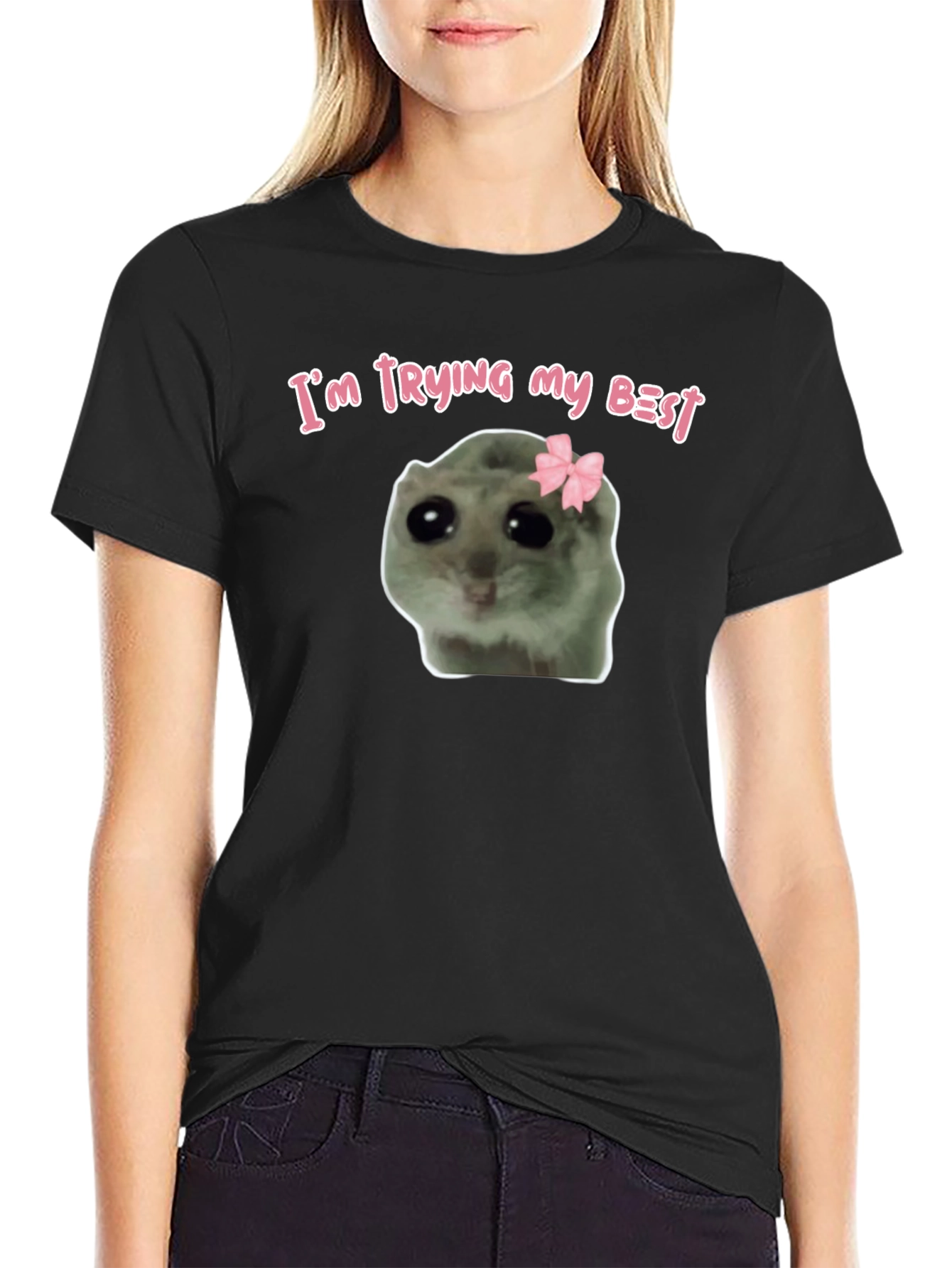 Im Trying My Best Cute Hamster T-Shirt