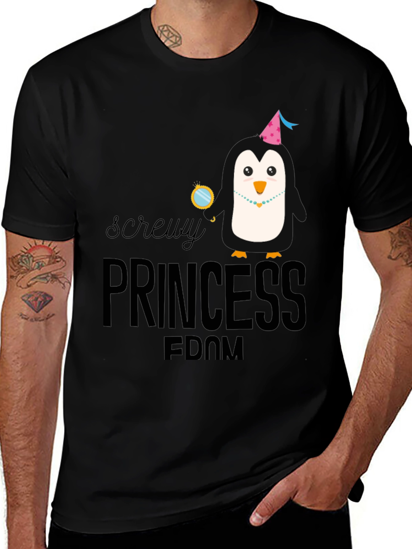 Screw Princessdom Penguin Tee