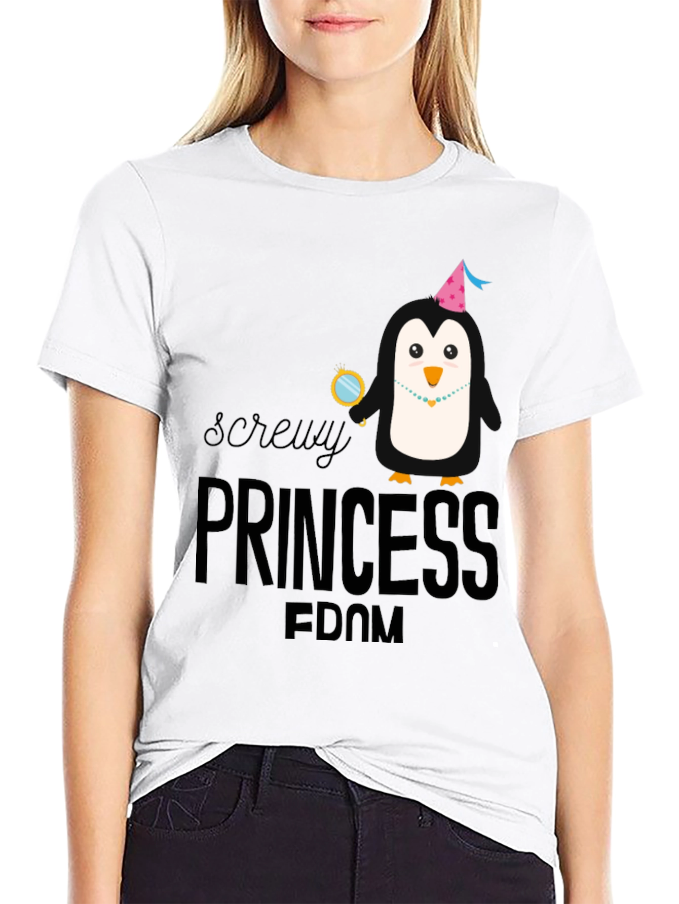 Screw Princessdom Penguin Tee