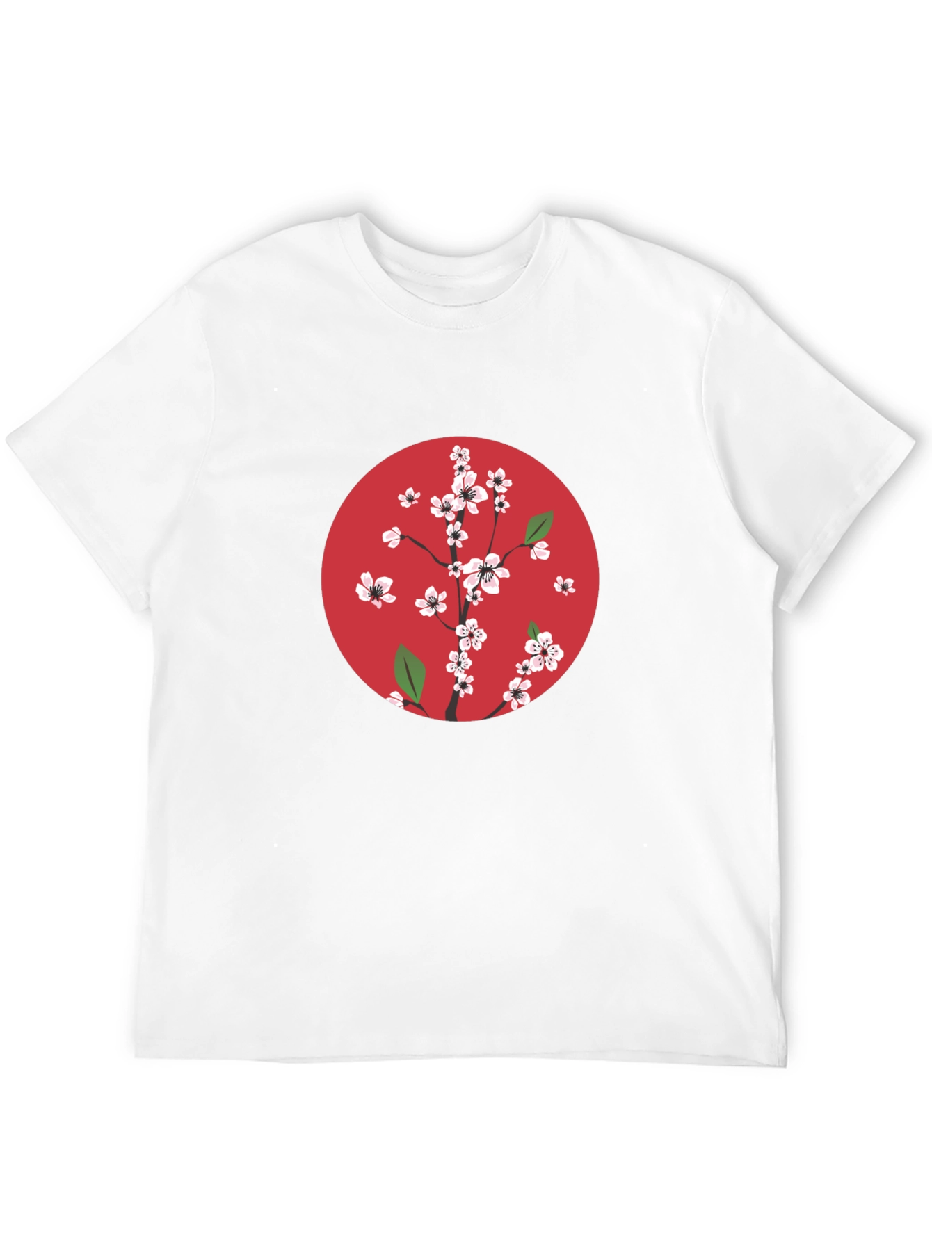 Cherry Blossom Graphic Tee - Black
