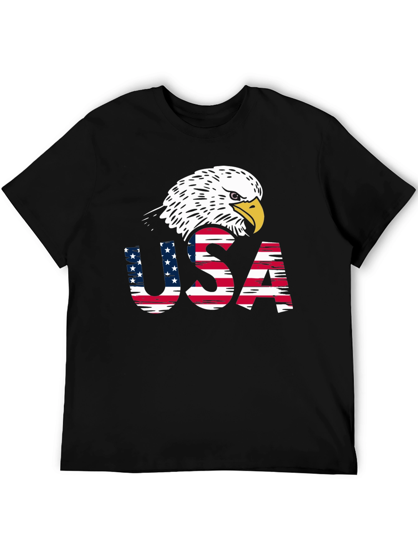 USA Eagle Patriotic Graphic T-Shirt