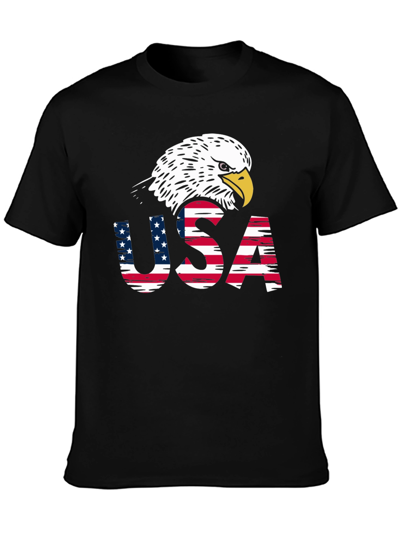 USA Eagle Patriotic Graphic T-Shirt