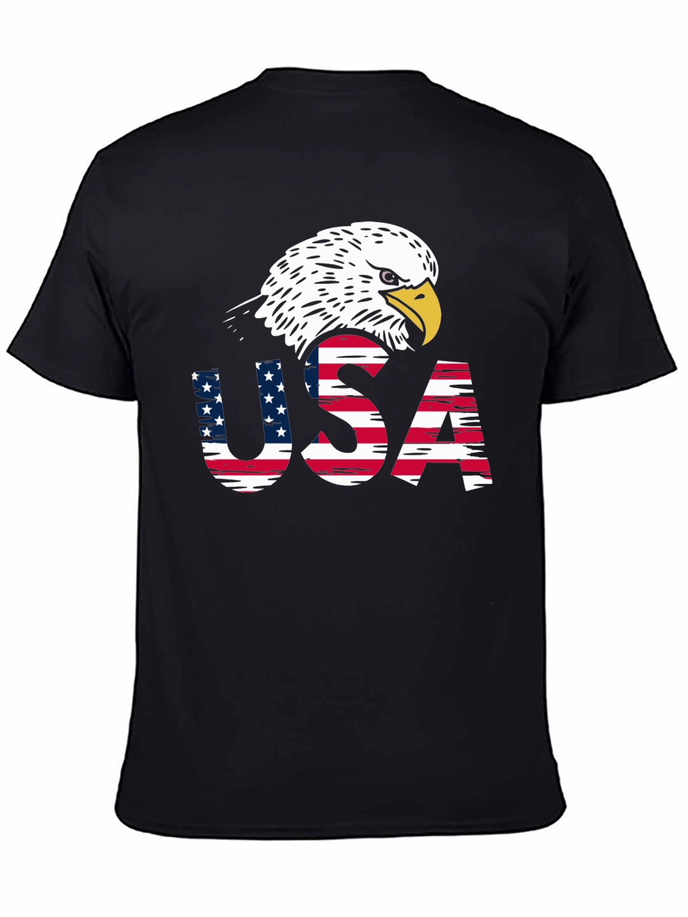 USA Eagle Patriotic Graphic T-Shirt