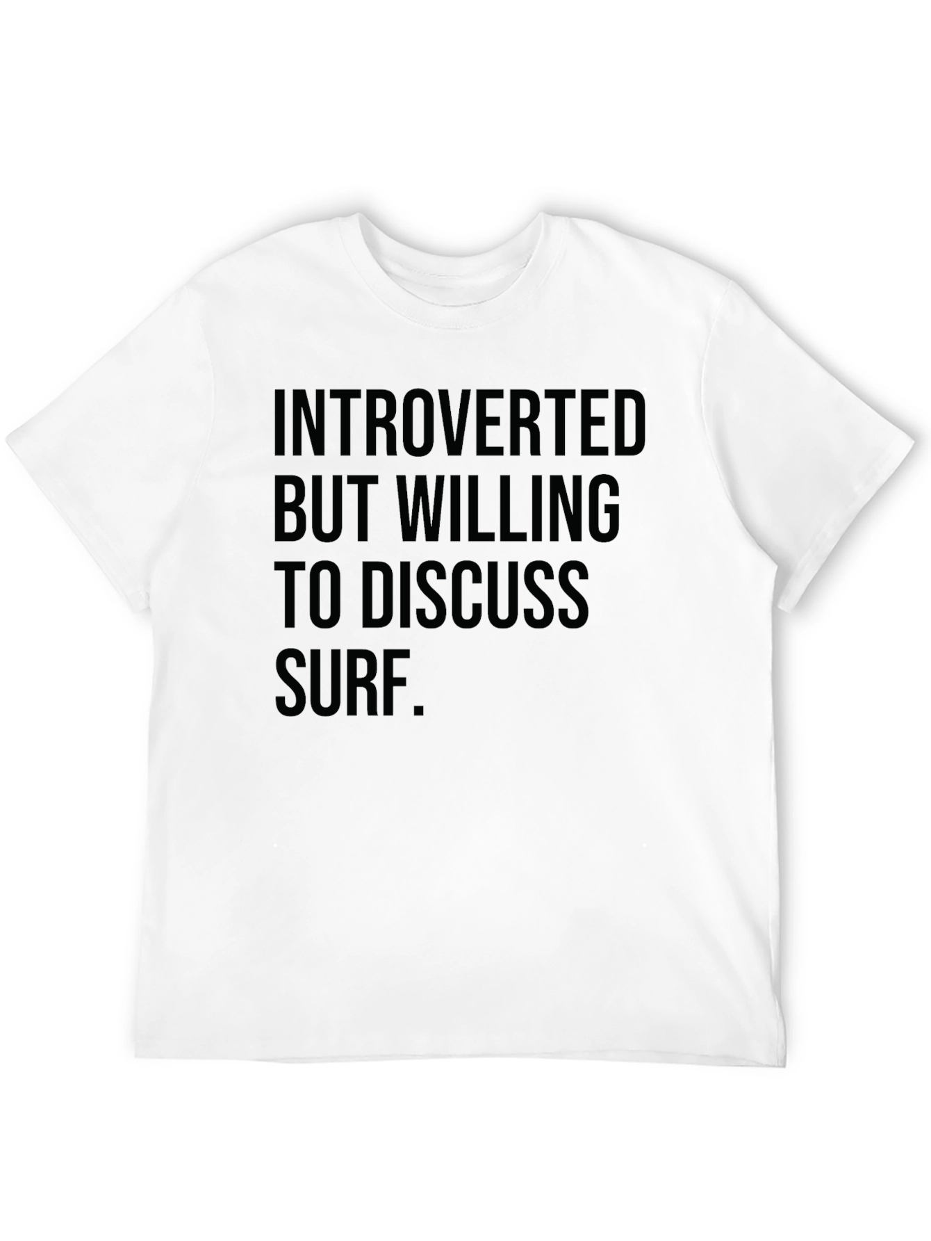 Introverted Surf T-Shirt - Discuss Surf Funny Tee