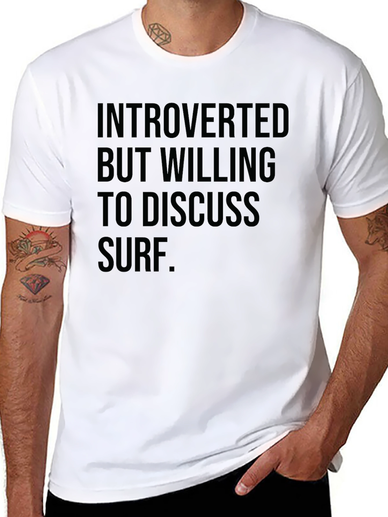Introverted Surf T-Shirt - Discuss Surf Funny Tee