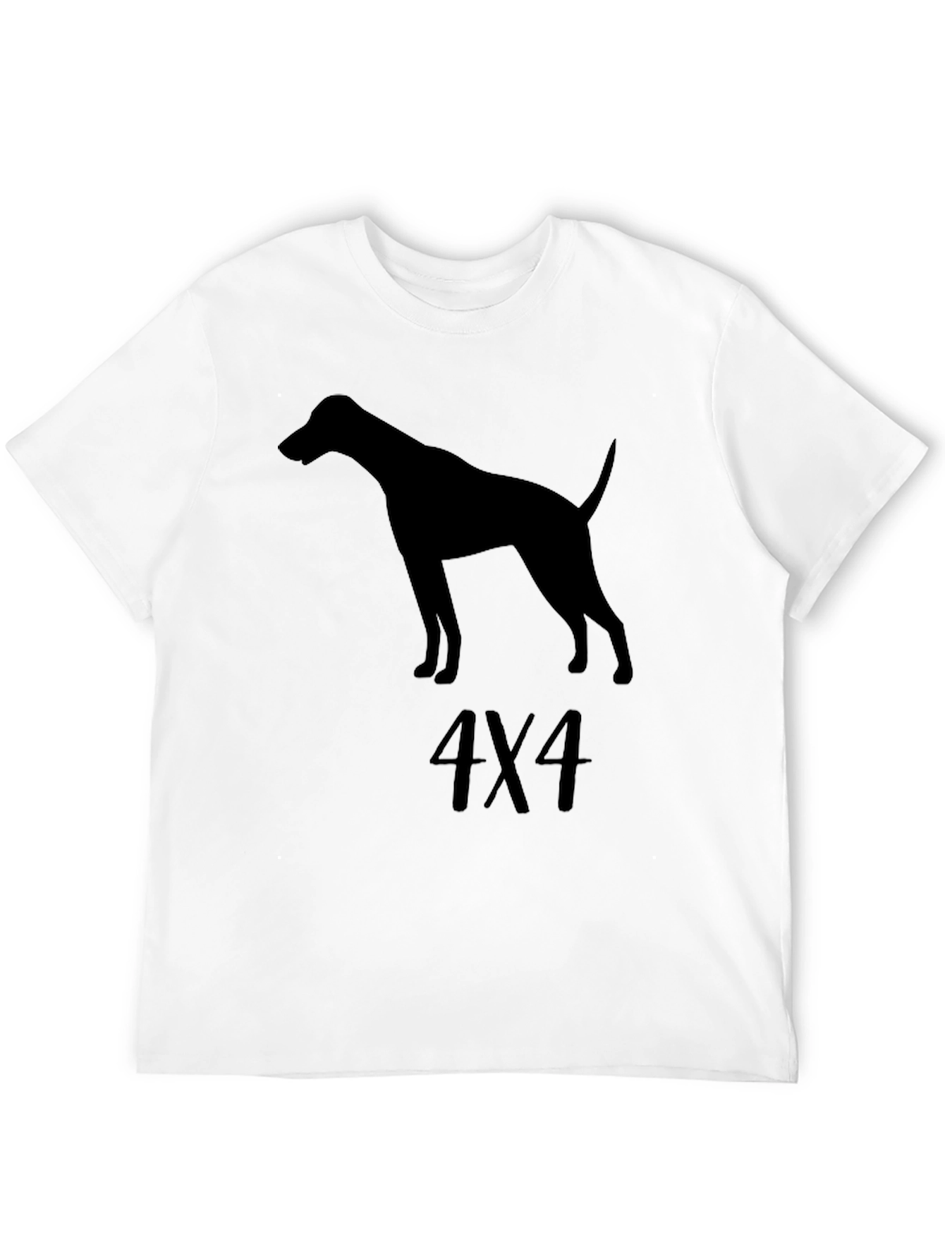 Dog Silhouette 4X4 Graphic T-Shirt
