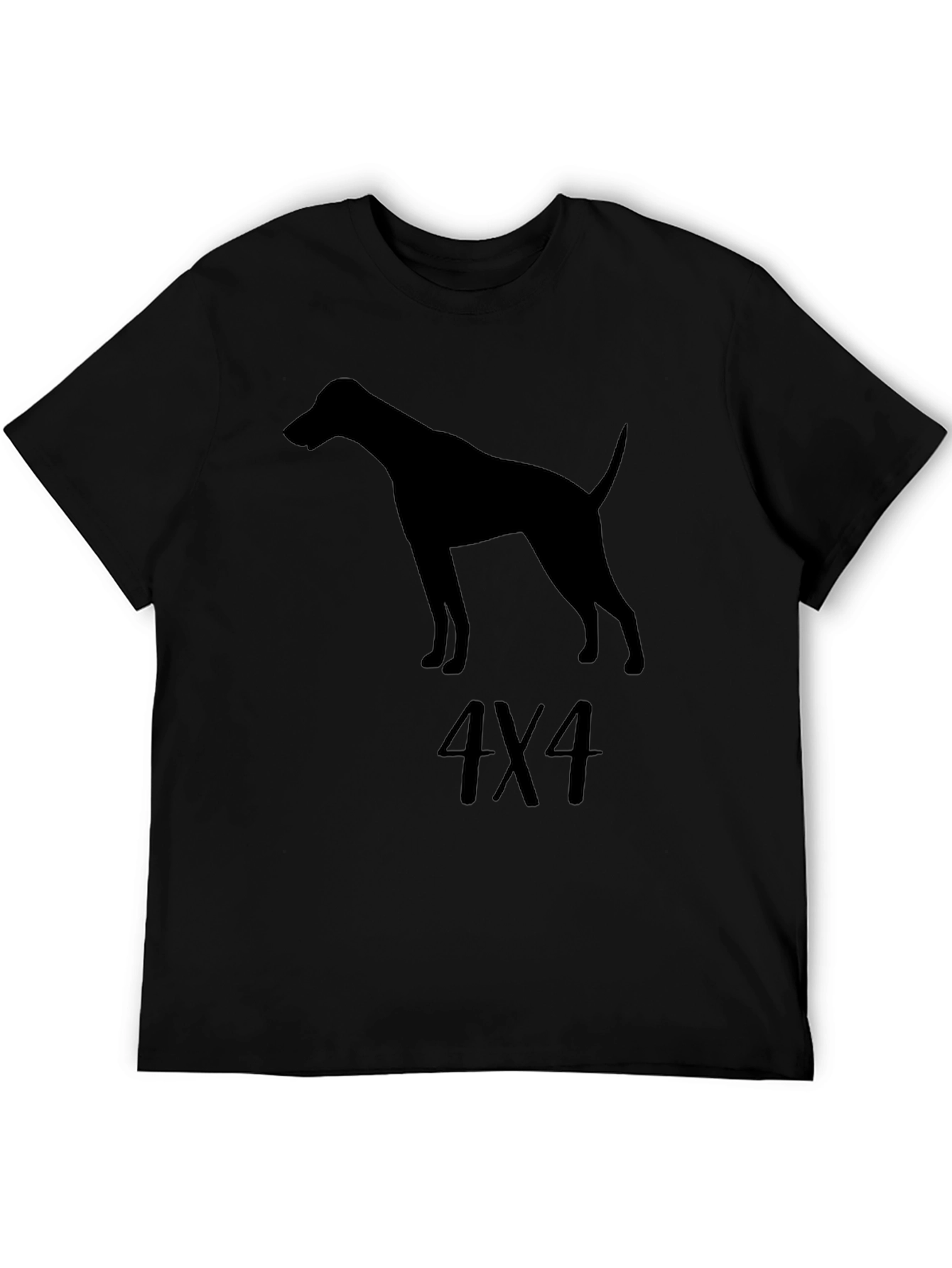 Dog Silhouette 4X4 Graphic T-Shirt