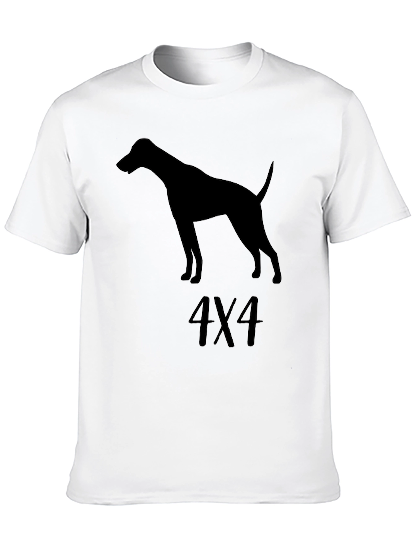 Dog Silhouette 4X4 Graphic T-Shirt