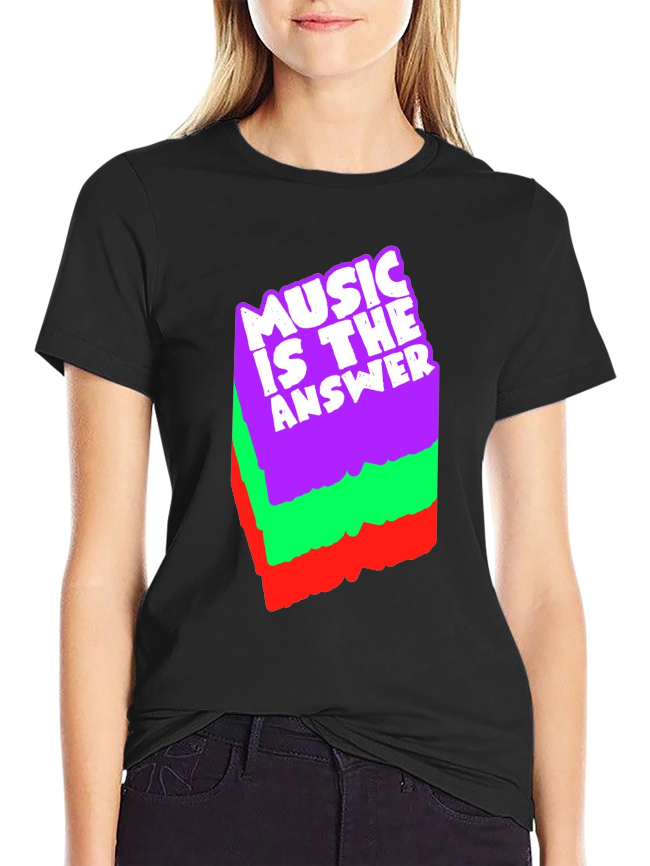Music Is The Answer Graphic T-Shirt