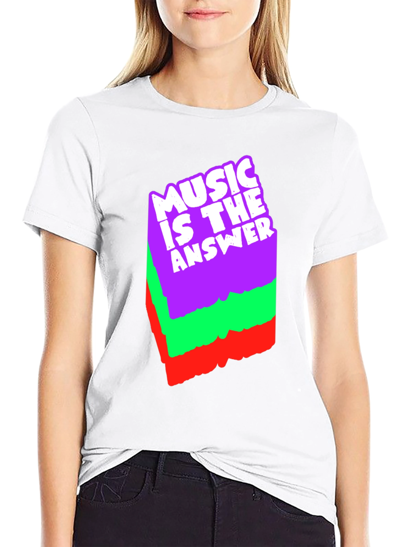 Music Is The Answer Graphic T-Shirt