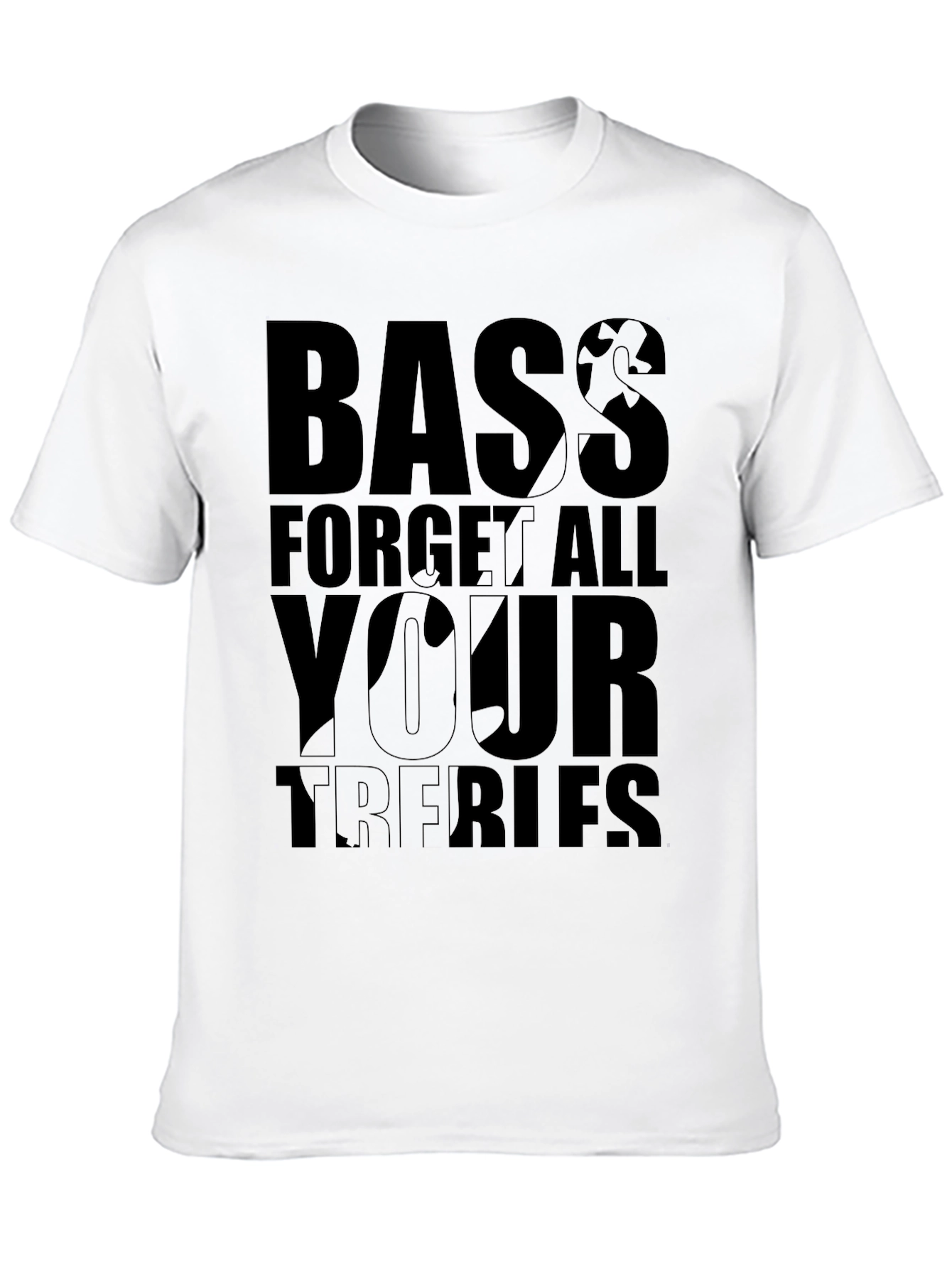 Bass Guitar Forget All Your Troubles Graphic T-Shirt