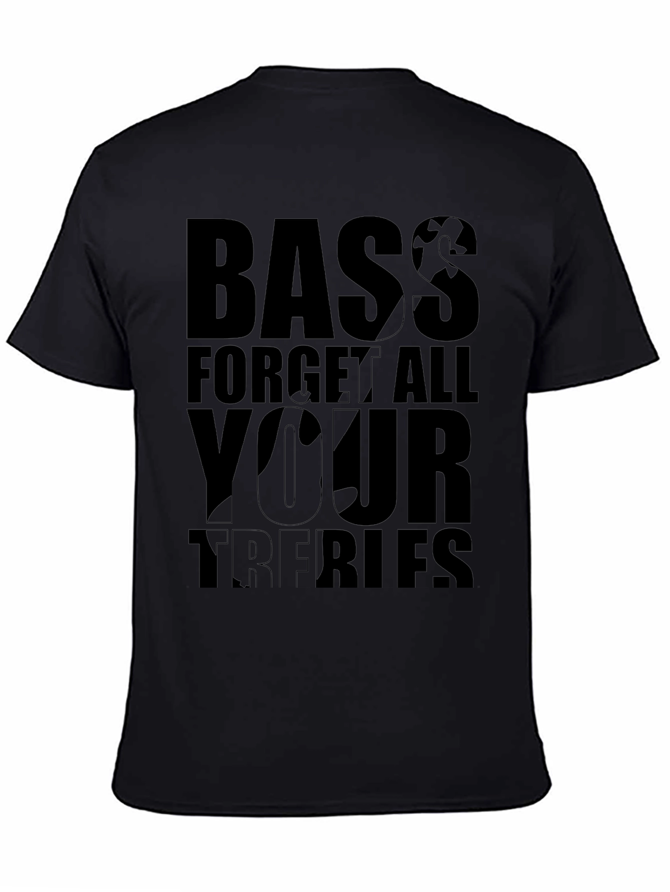 Bass Guitar Forget All Your Troubles Graphic T-Shirt