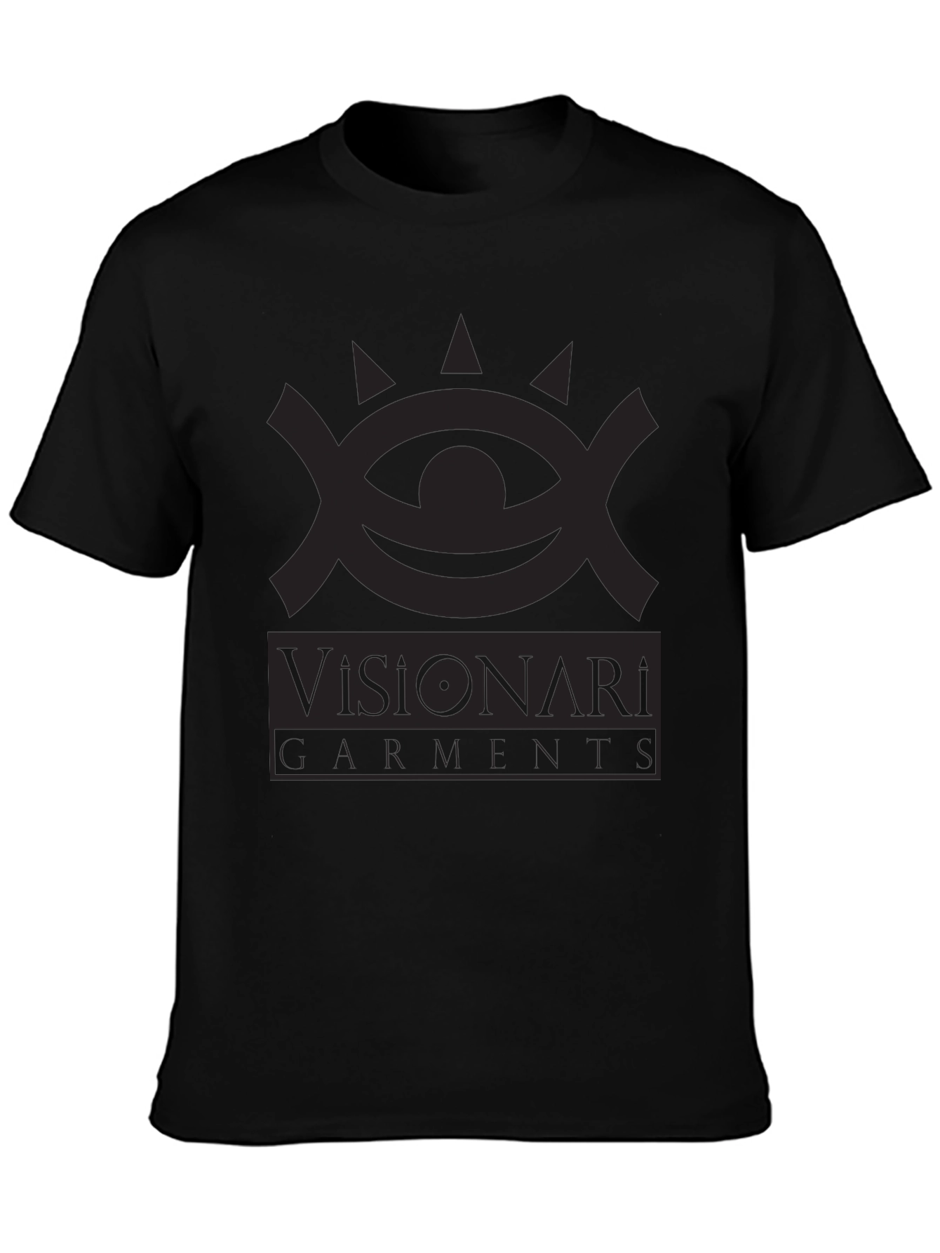 Visionari Garments Black Graphic Tee - Stylish Comfort