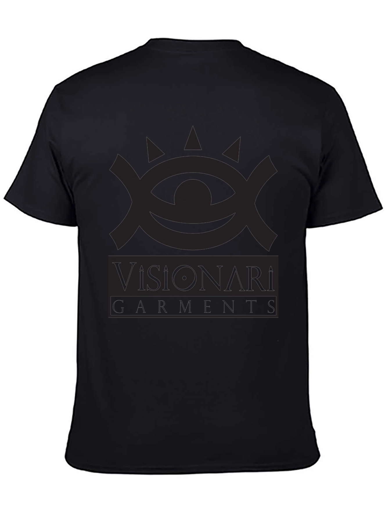Visionari Garments Black Graphic Tee - Stylish Comfort