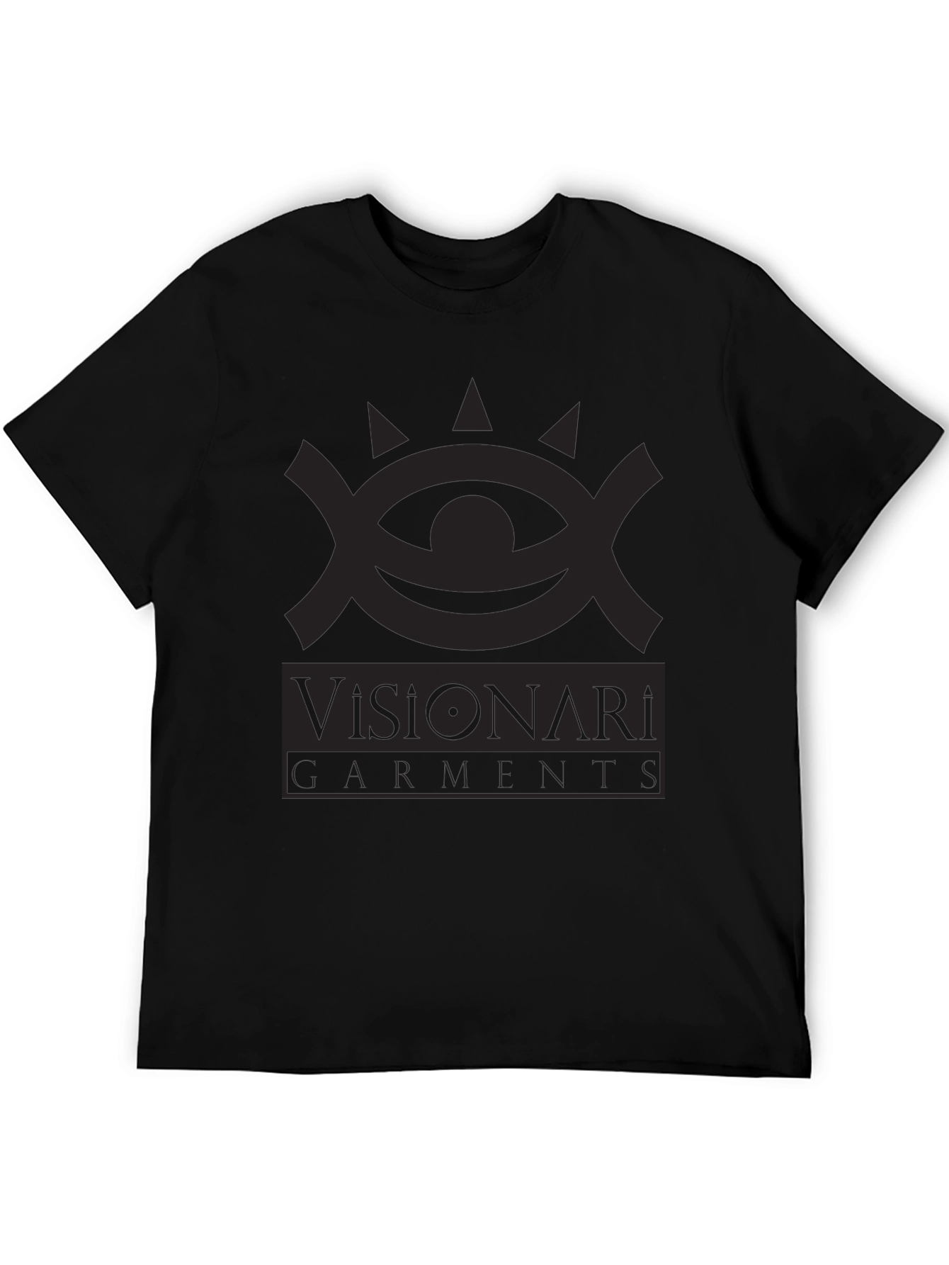 Visionari Garments Black Graphic Tee - Stylish Comfort