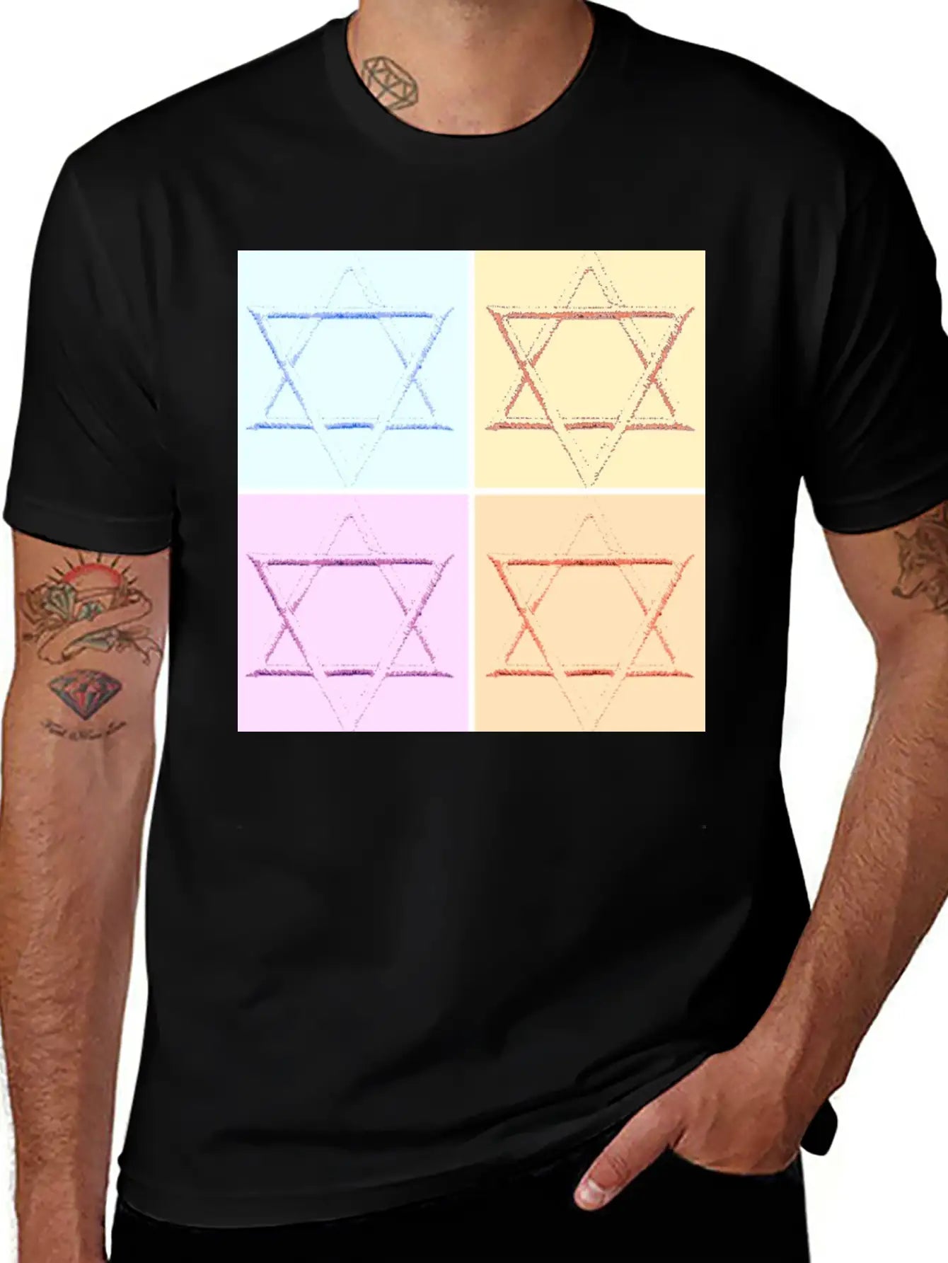 Star Of David Unisex Casual T-Shirt – Clean Design For Daily Comfort